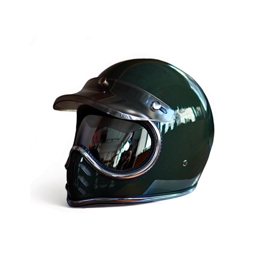 BURST HELMET×AT-DIRTY/LIMITED CHROME CROSS (OLIVE)