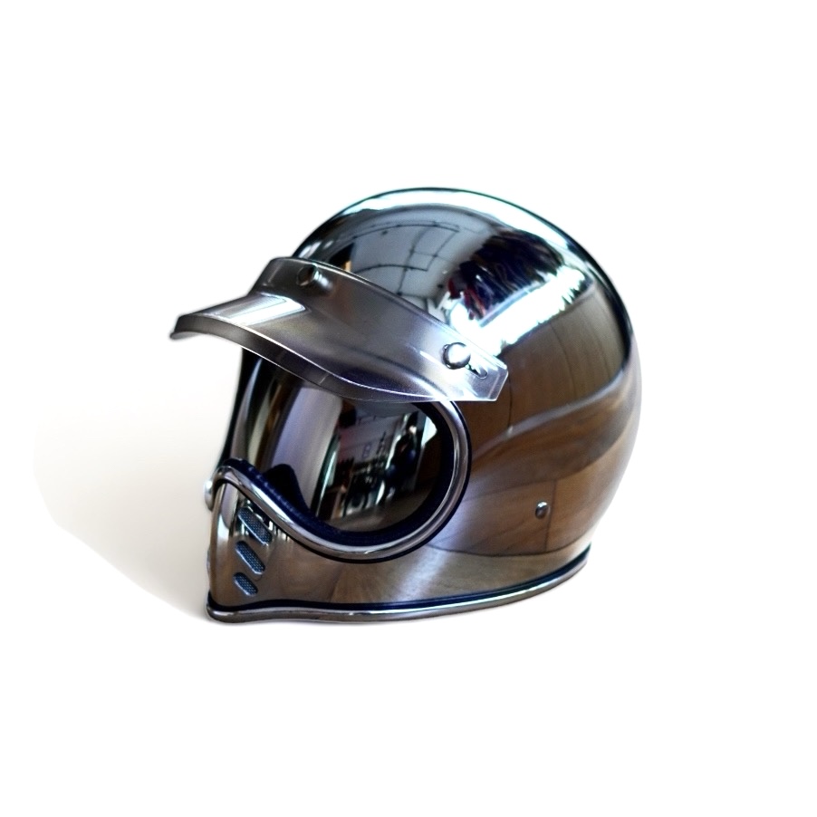 BURST HELMET/CHROME CROSS (CHROME)