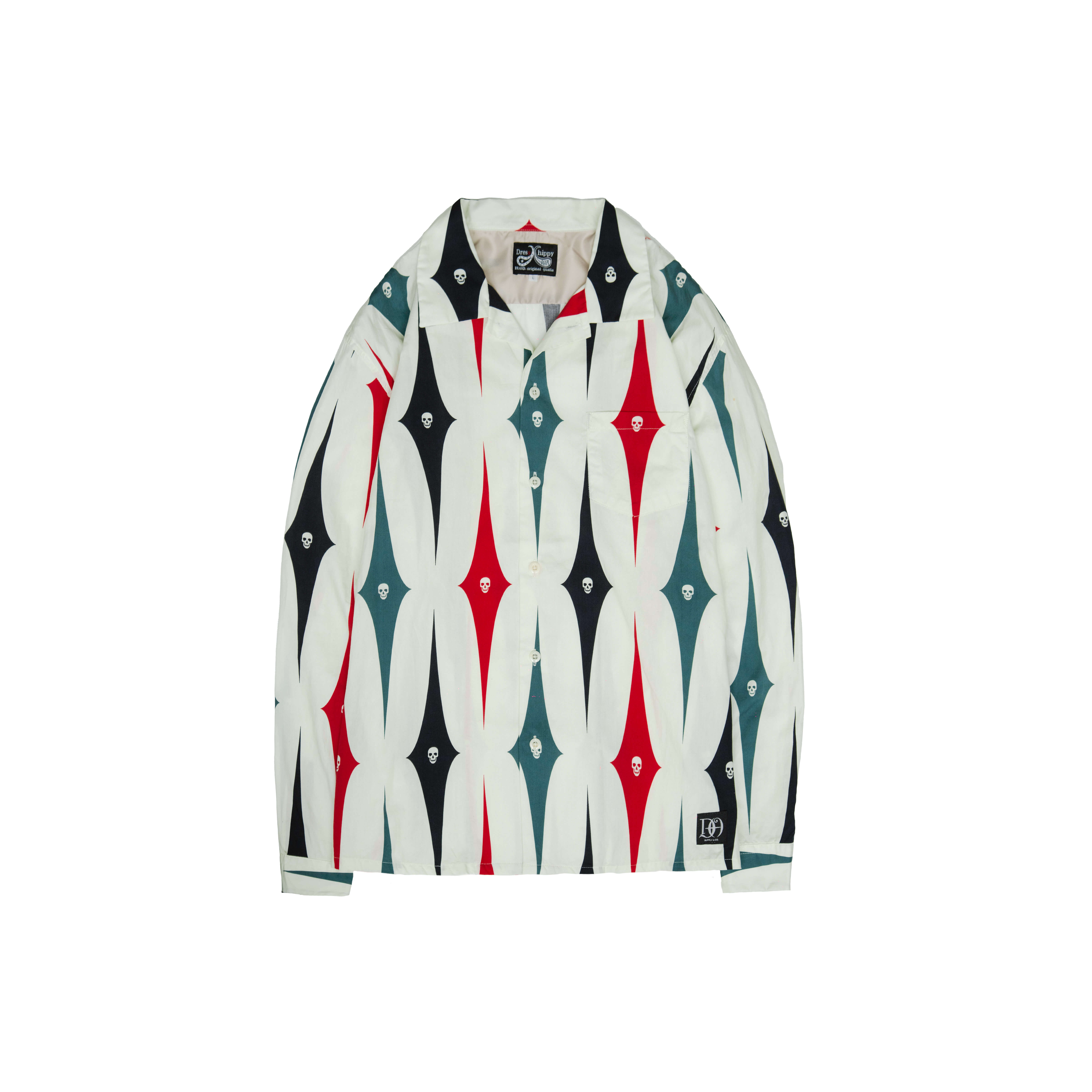 DRESS HIPPY/50's SKULL L/S SHIRT (NATURAL)