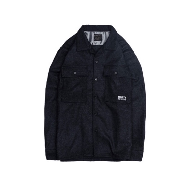 AT-DIRTY/MILDOOR L/S SHIRT (BLACK)