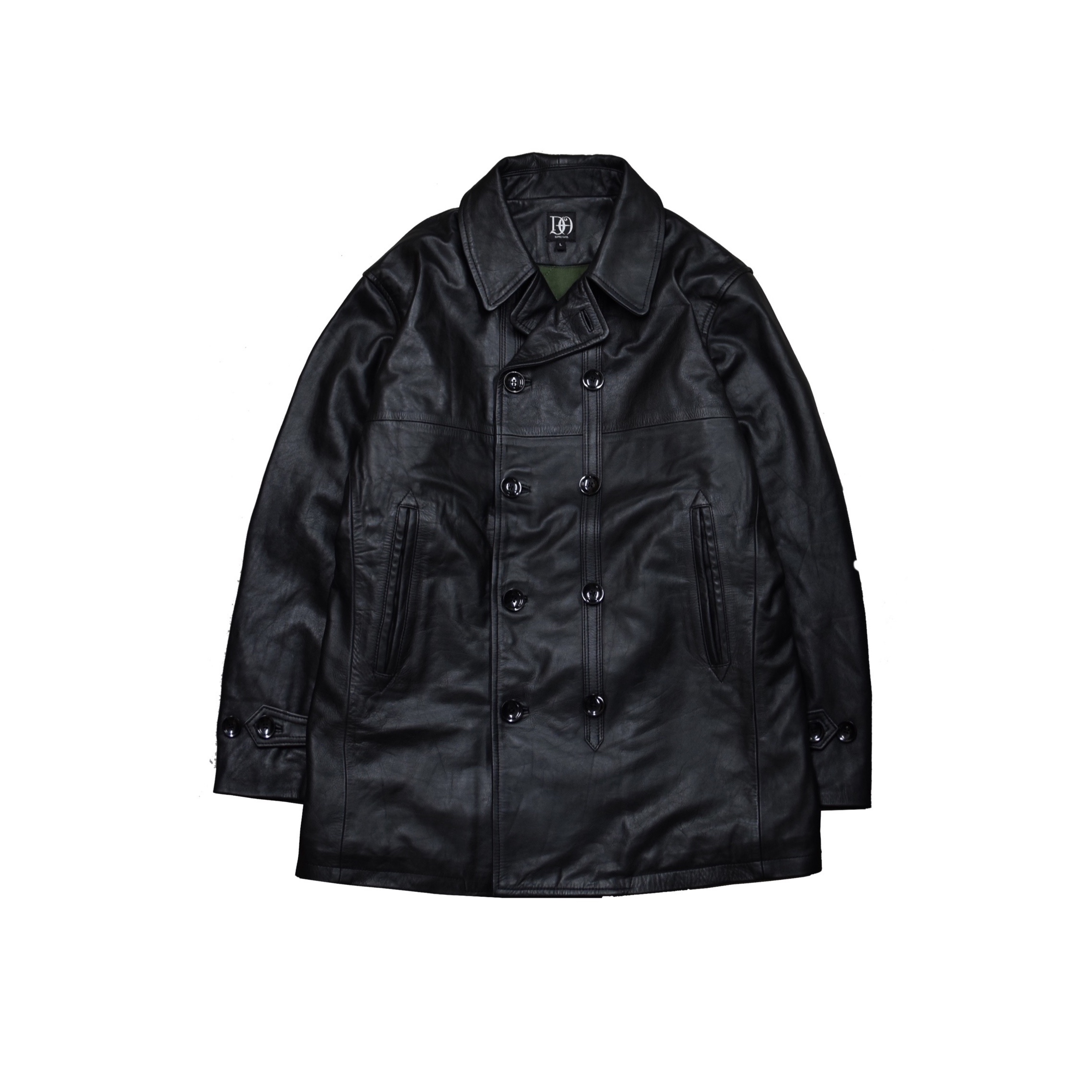 DRESS HIPPY/L.C LEATHER COAT (BLACK)