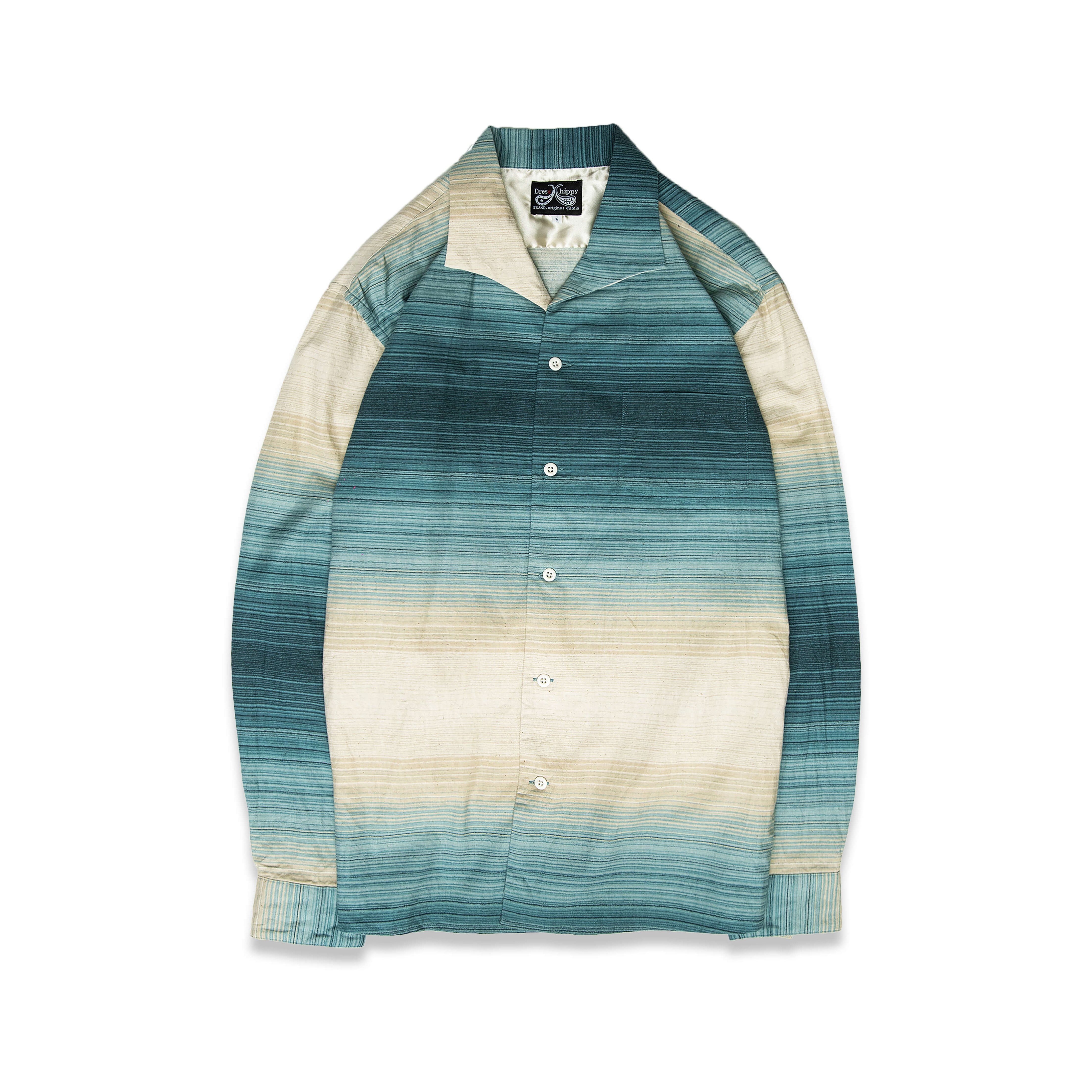 DRESS HIPPY/MEXICAN BORDER L/S SHIRT (BLUE)