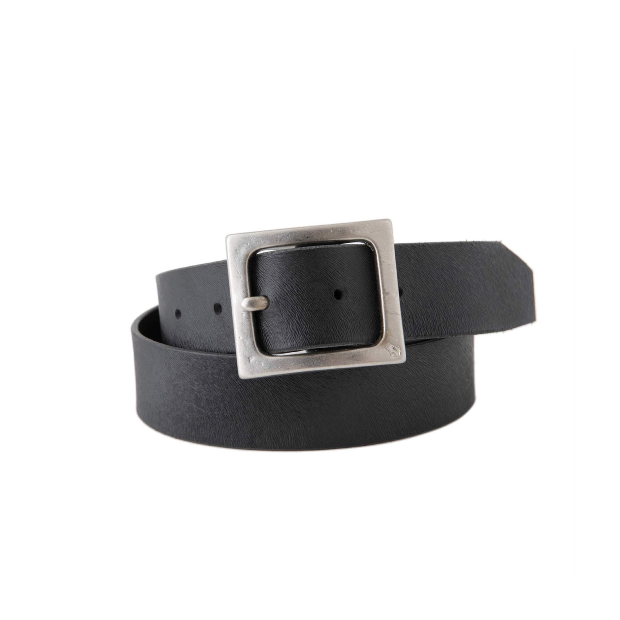DRESS HIPPY/MINK GARRISON BELT (BLACK×NICKEL)
