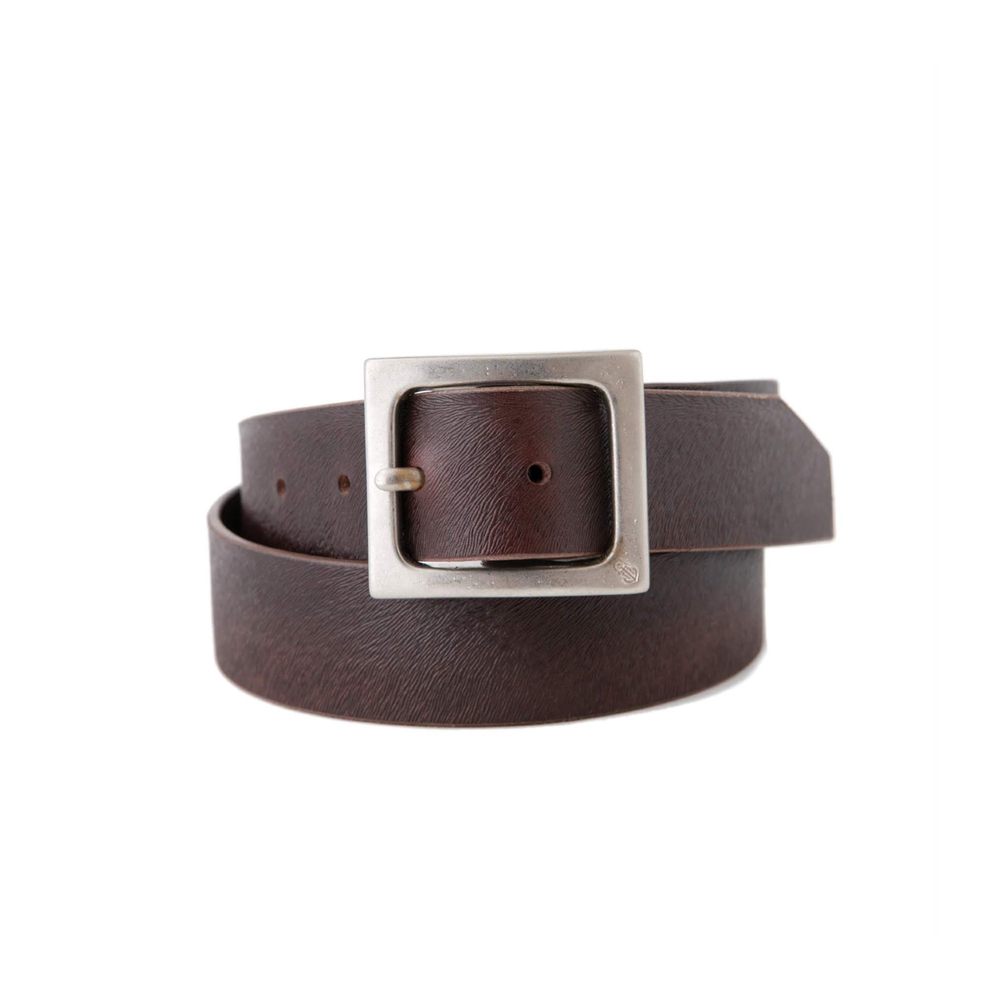 DRESS HIPPY/MINK GARRISON BELT (BROWN×NICKEL)