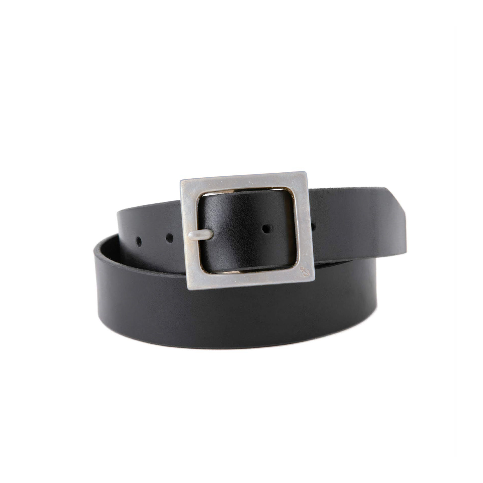 DRESS HIPPY/PLAIN GARRISON BELT (BLACK×NICKEL)