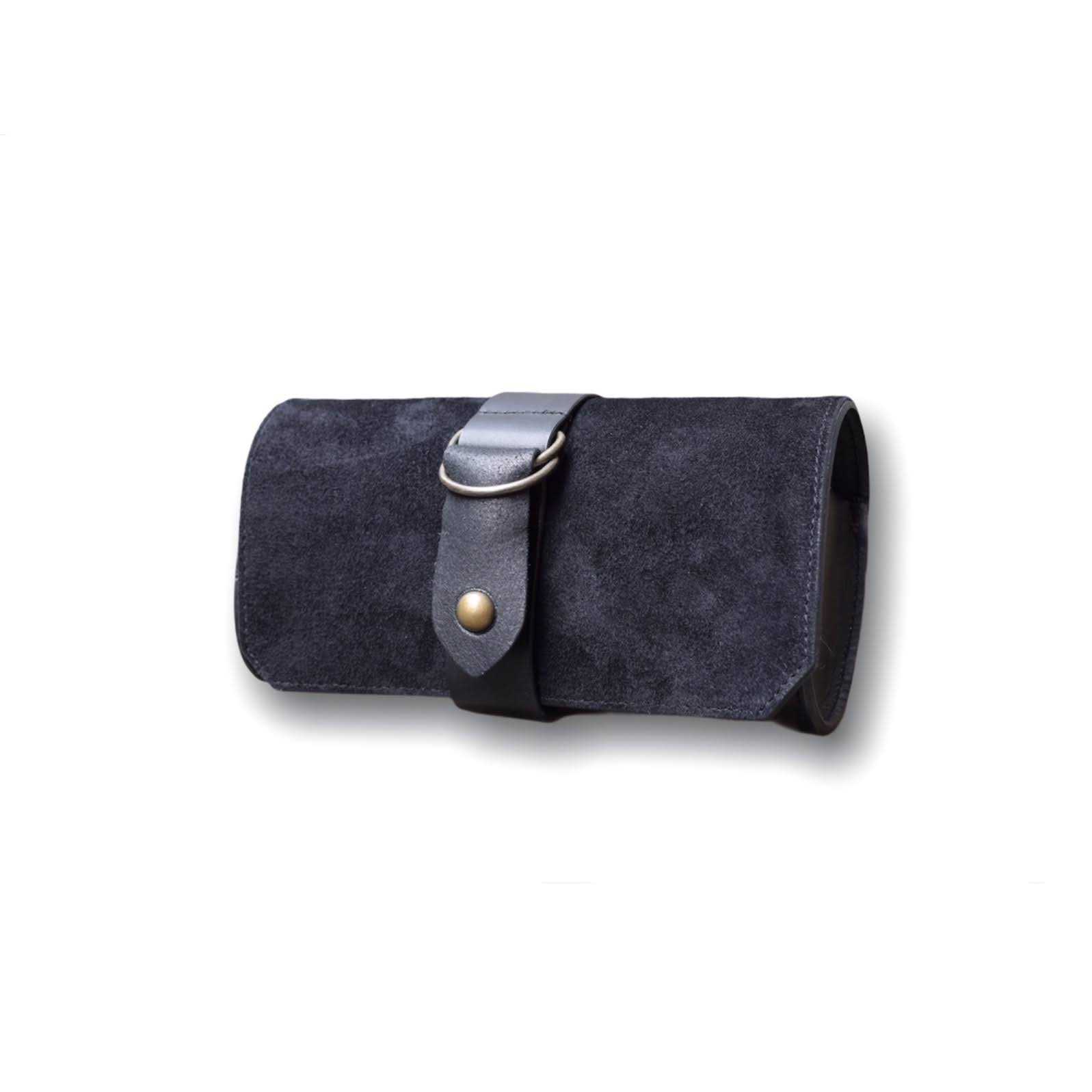 CREEK MOTORCYCLE×AT-DIRTY/LEATHER PLAIN TOOL BAG (BLACK)