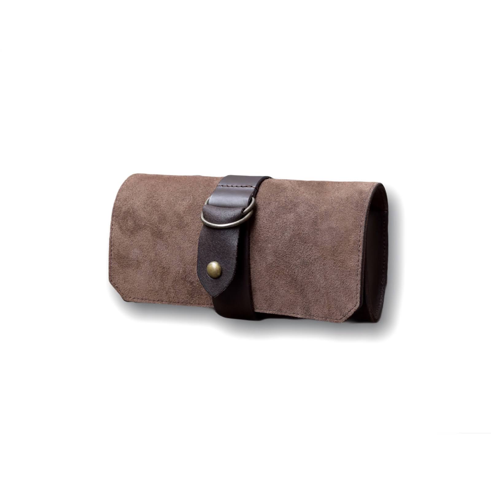 CREEK MOTORCYCLE×AT-DIRTY/LEATHER PLAIN TOOL BAG (BROWN)