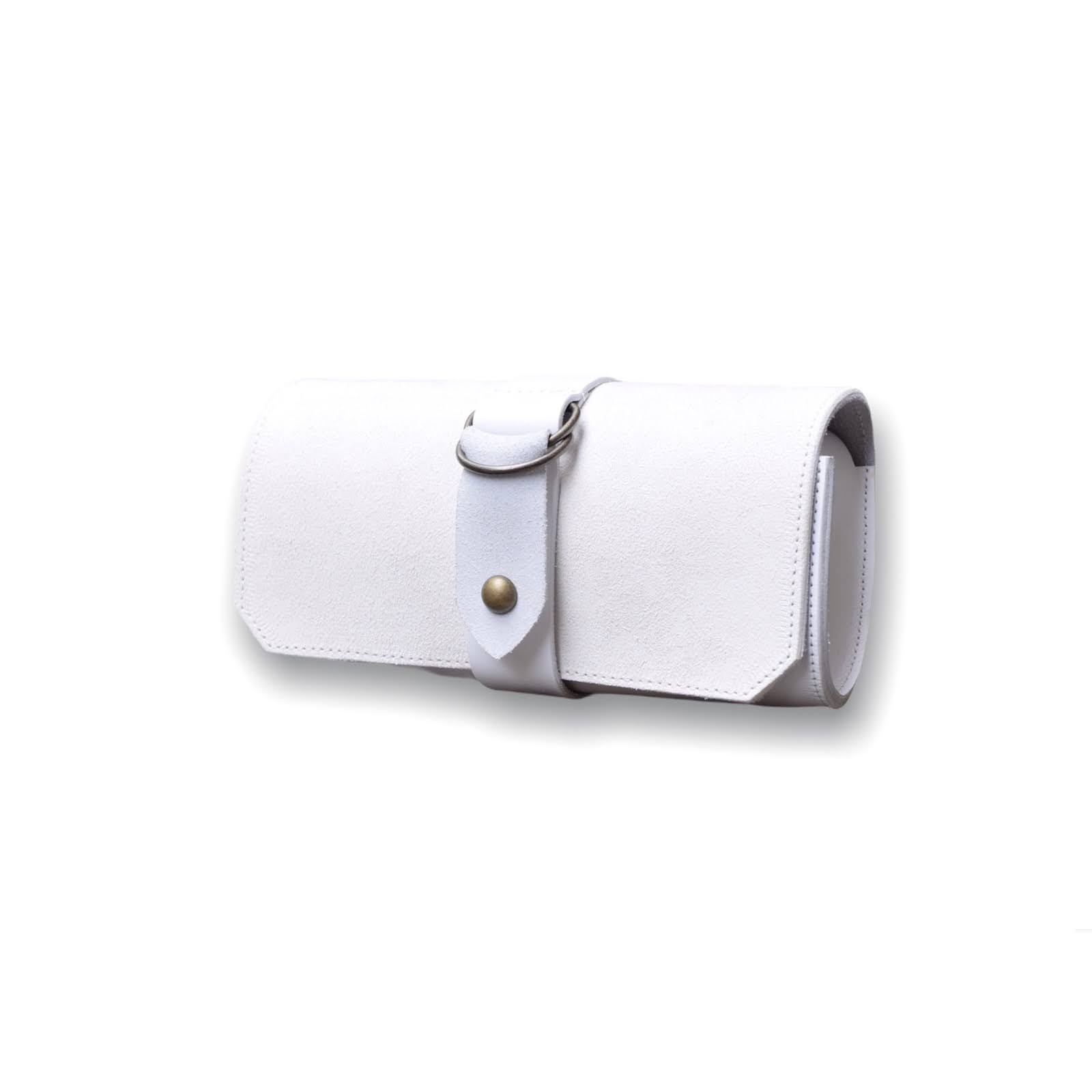 CREEK MOTORCYCLE×AT-DIRTY/LEATHER PLAIN TOOL BAG (IVORY)