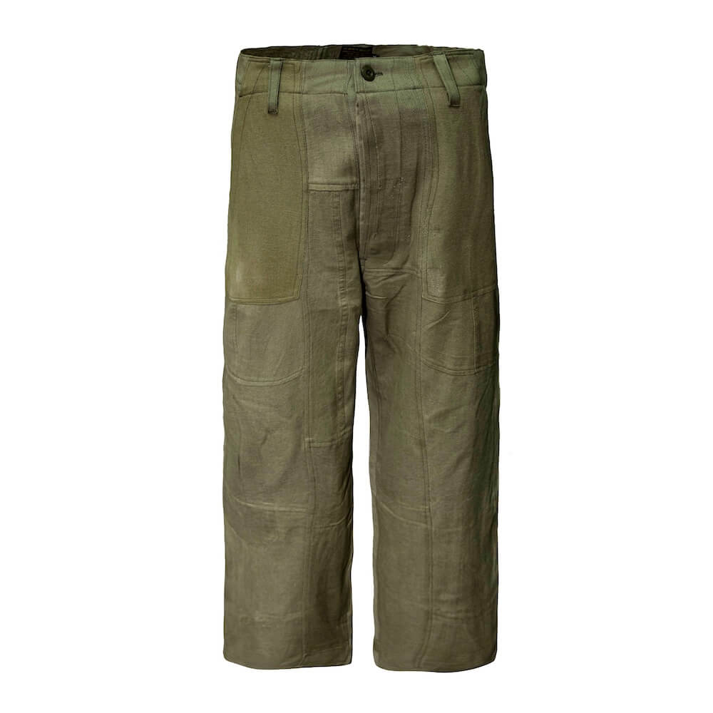 AT-DIRTY/PATCH WORK BAKER PANTS (PLAIN)