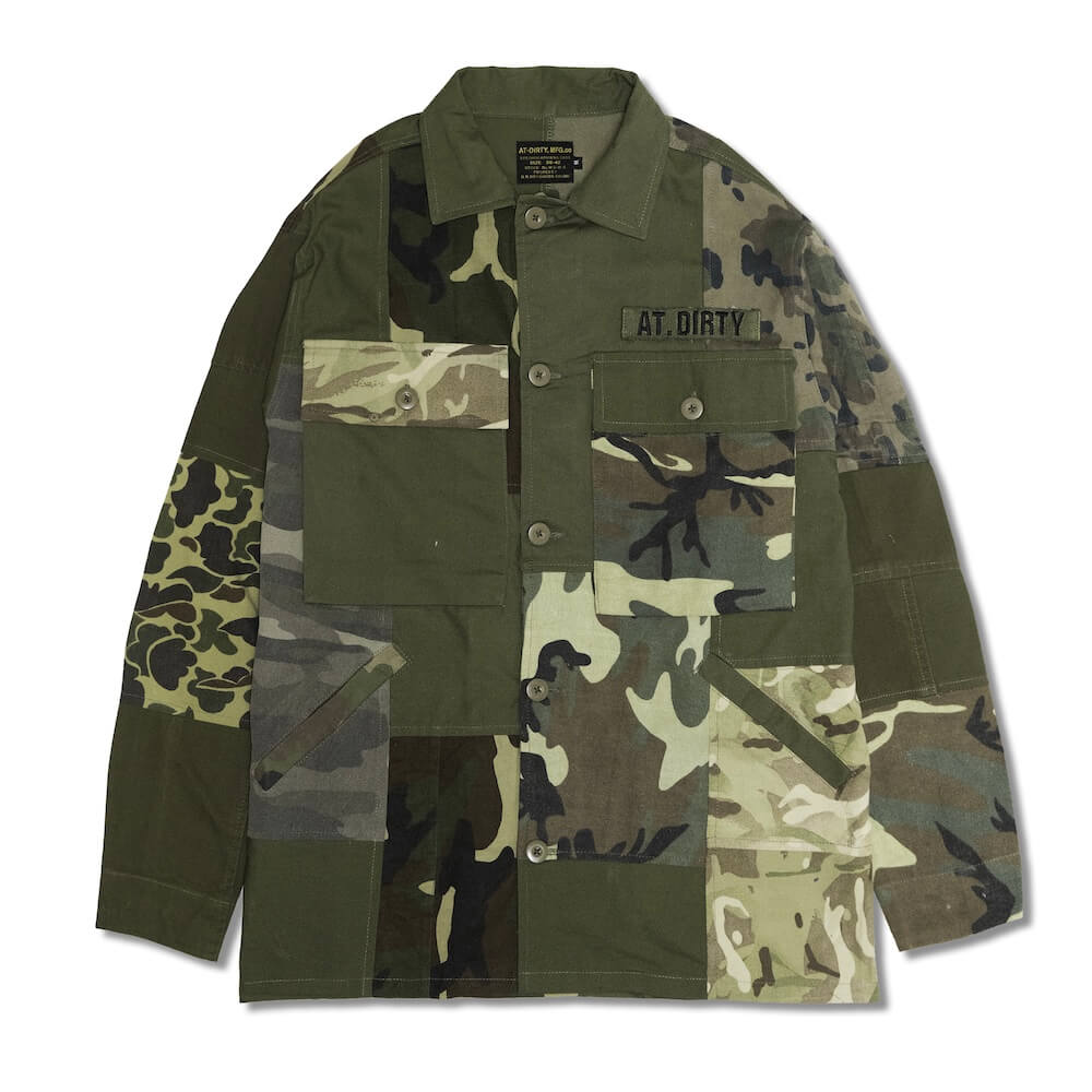 AT-DIRTY/PATCH WORK MIL SPEC JACKET(MIX)