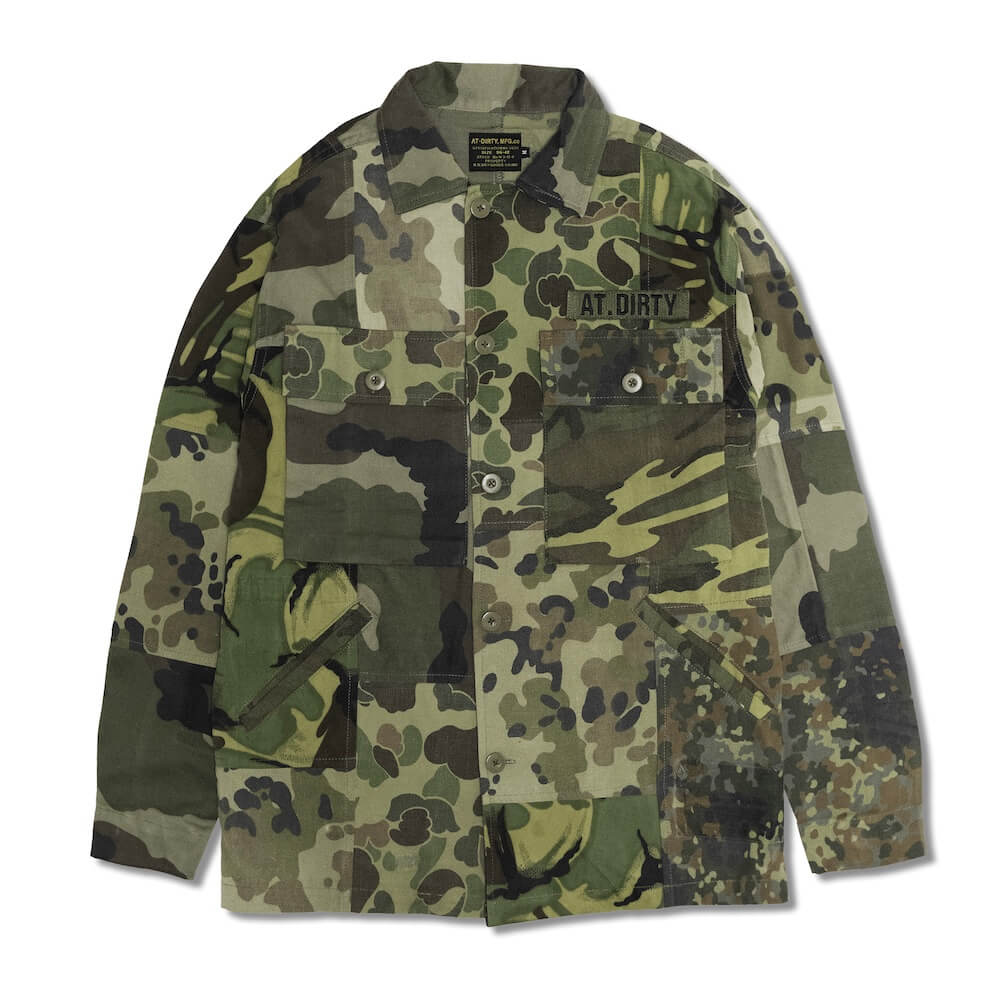 AT-DIRTY/PATCH WORK MIL SPEC JACKET(CAMO)