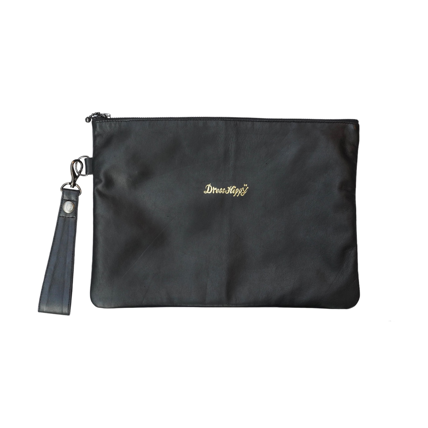 DRESS HIPPY/DH-LEATHER CLUTCH BAG (BLACK)