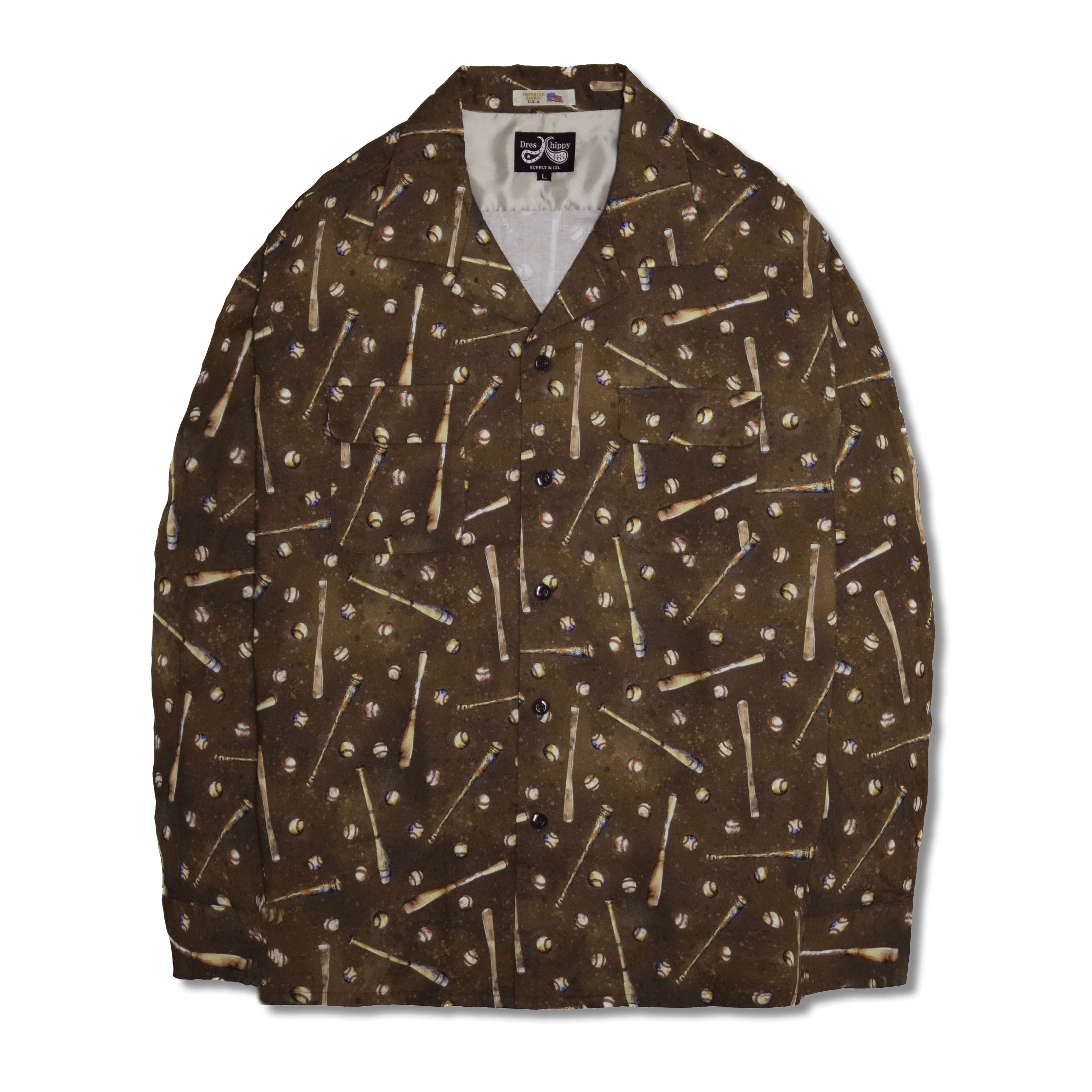 DRESS HIPPY/GOOD OLD GAME USA L/S SHIRT (BROWN)