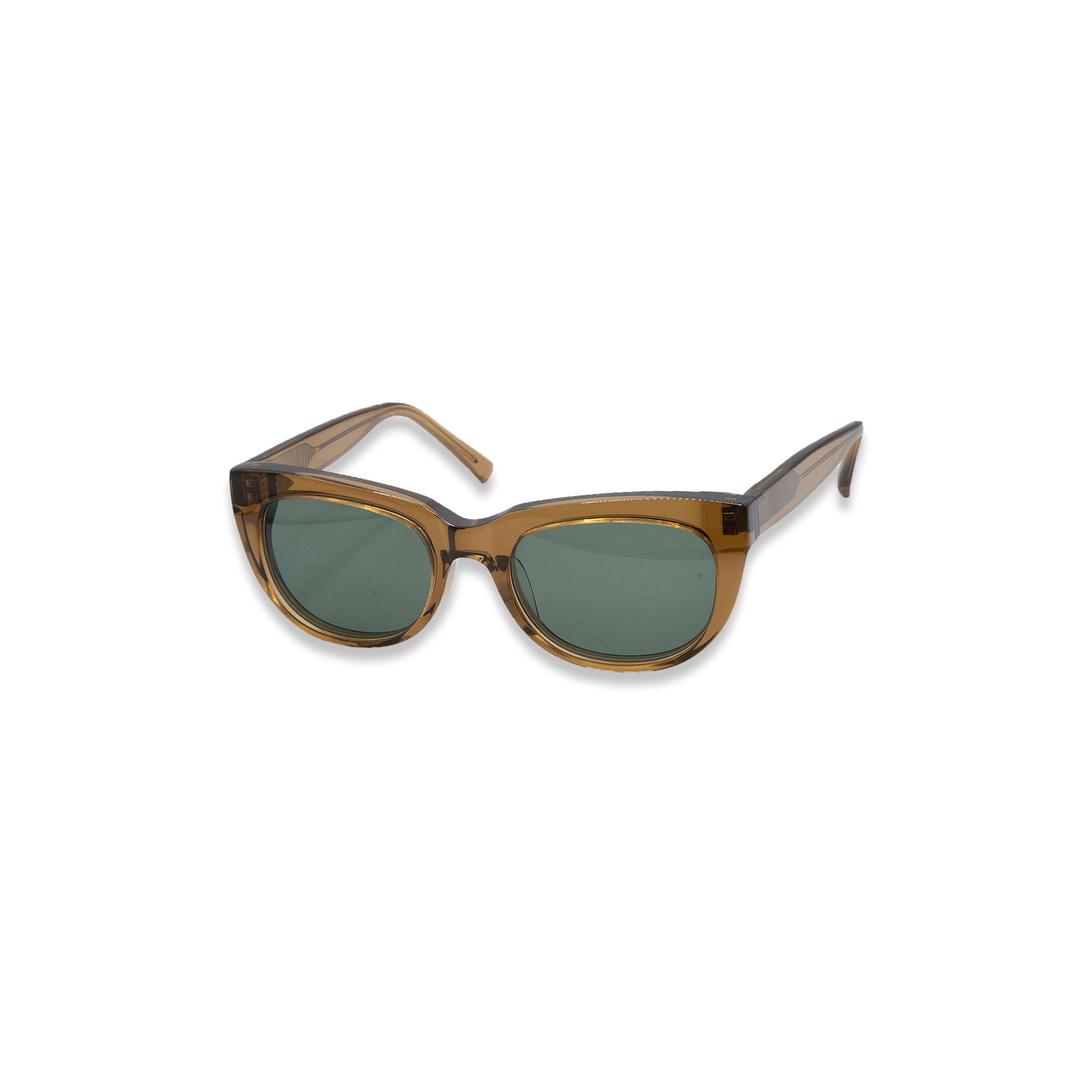 DRESS HIPPY/ DH-FOX SUNGLASSES (C.BROWN × D.GREEN)