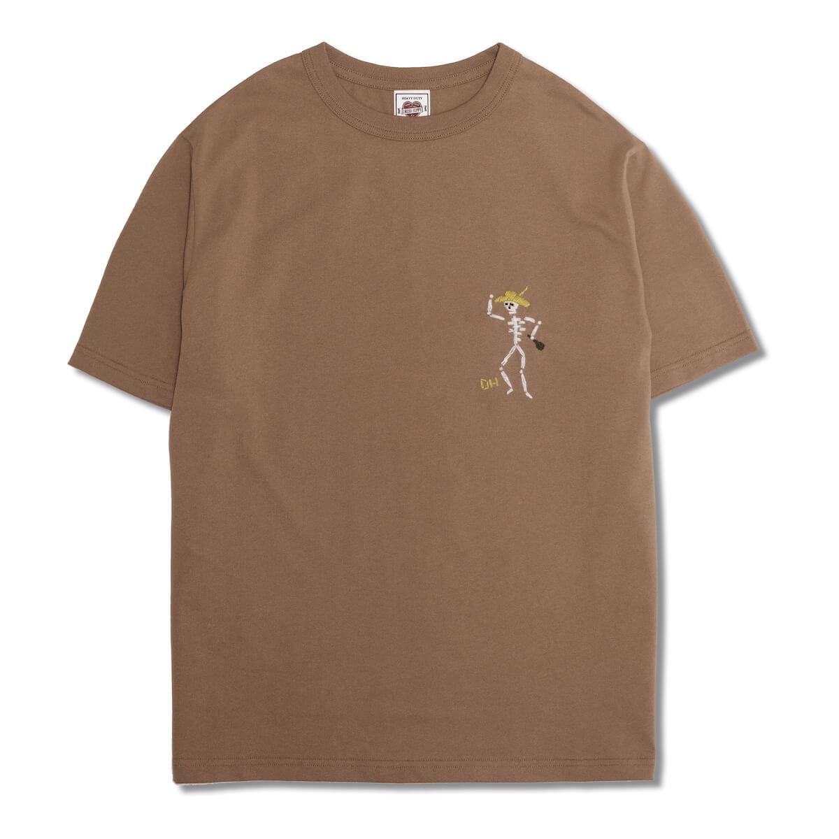DRESS HIPPY/DH-HEAVY S/S TEE (SKULL L.BROWN)