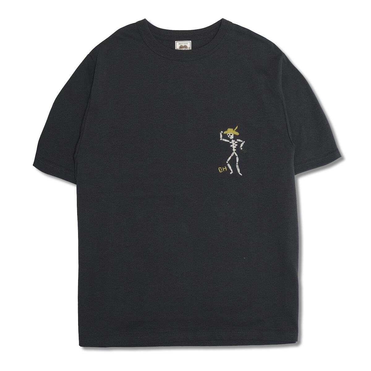 DRESS HIPPY/DH-HEAVY S/S TEE (SKULL S.BLACK)