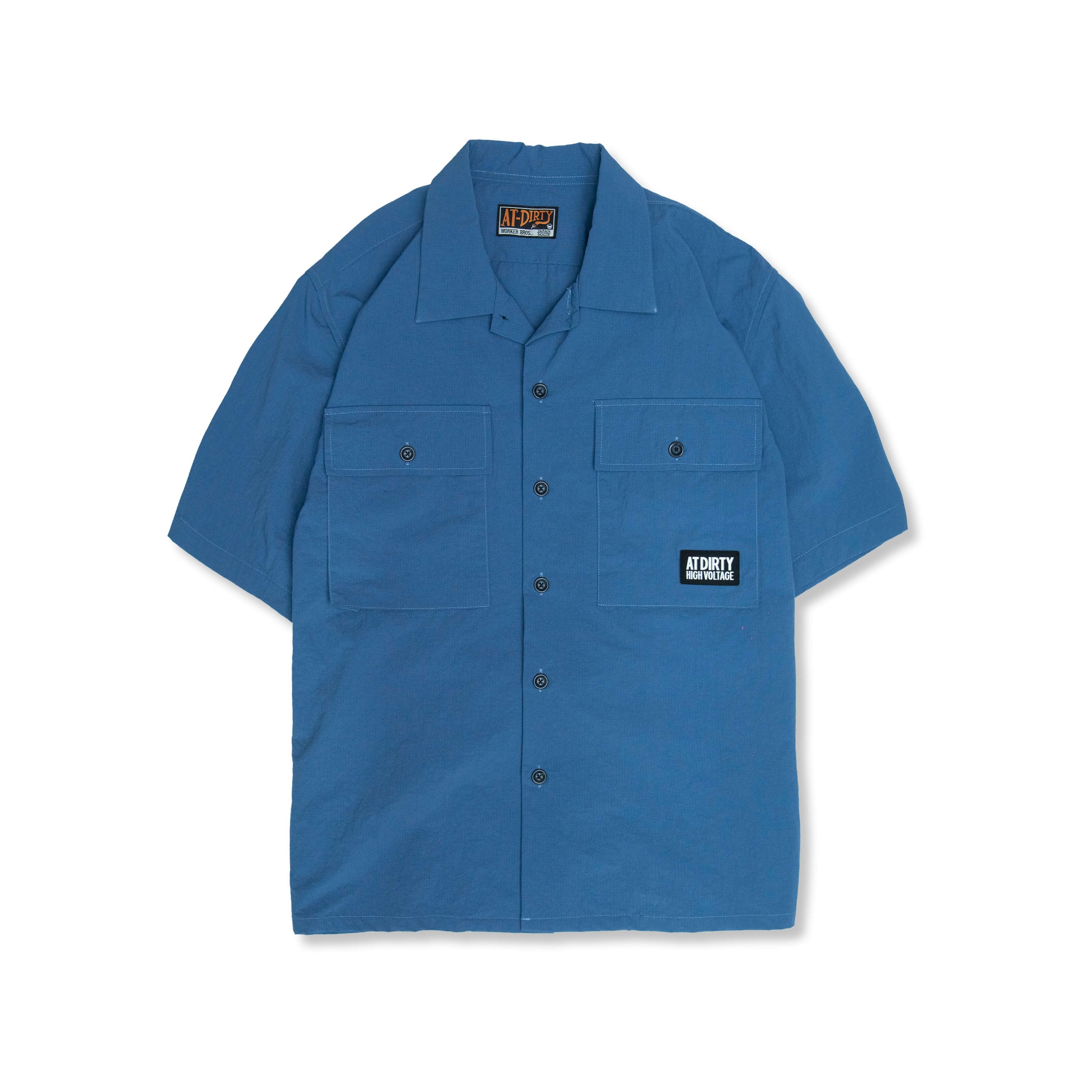 AT-DIRTY/MILDOOR S/S SHIRT (BLUE)