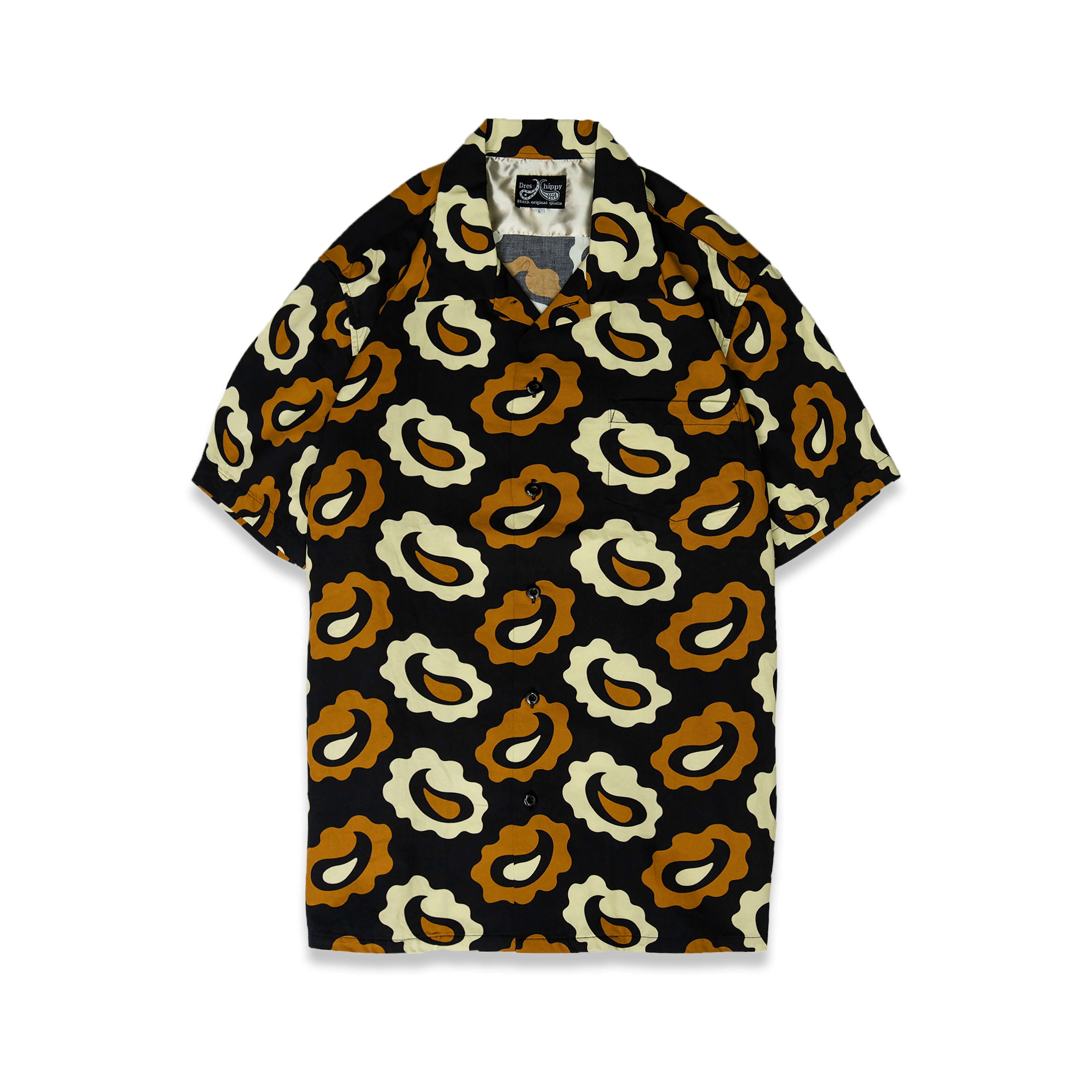 DRESS HIPPY/PAISLEY S/S SHIRT (MUSTARD)
