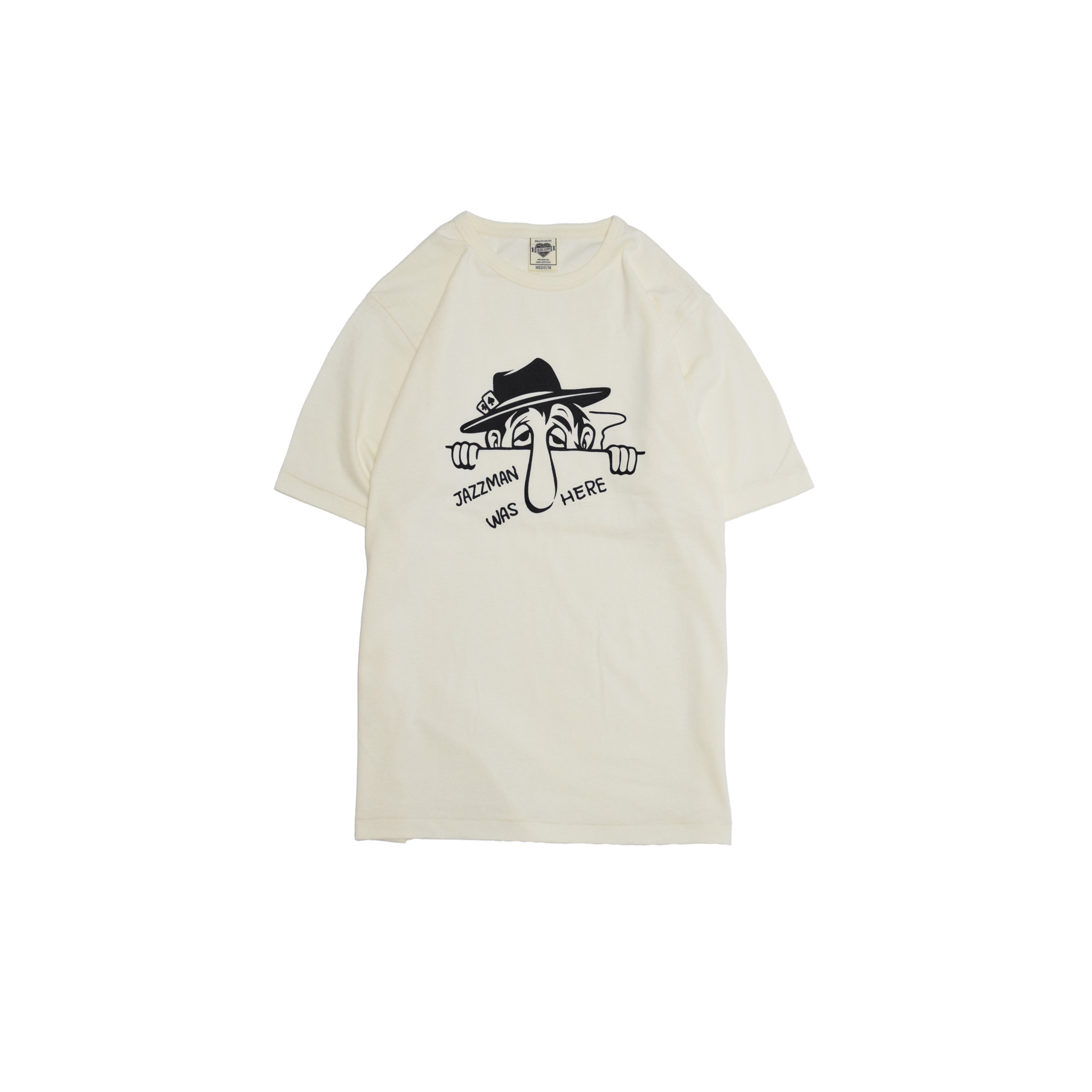 DRESS HIPPY/JAZZ MAN WAS HERE S/S TEE (NATURAL)
