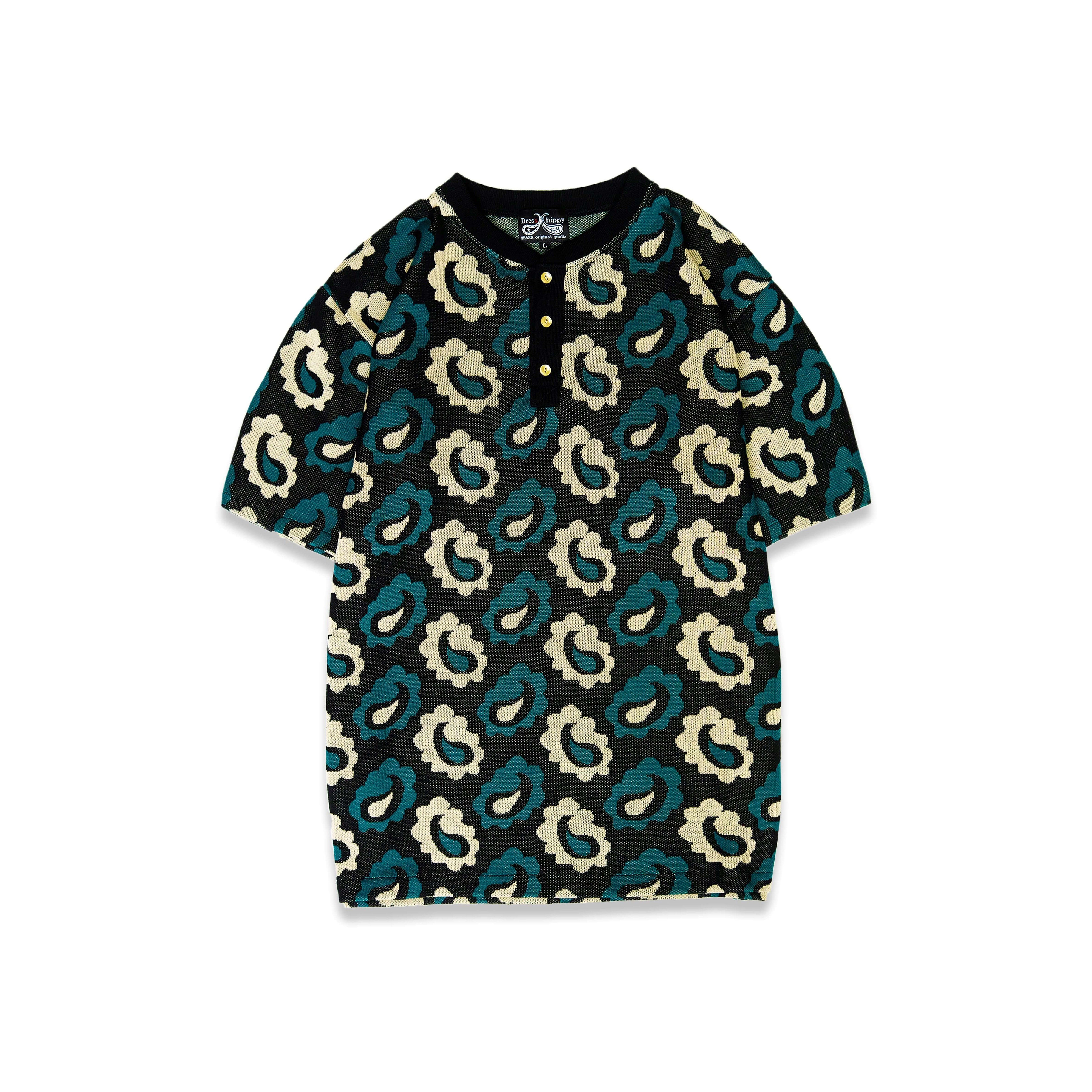DRESS HIPPY/DH-PAISLEY HENRY TEE (BLUE)