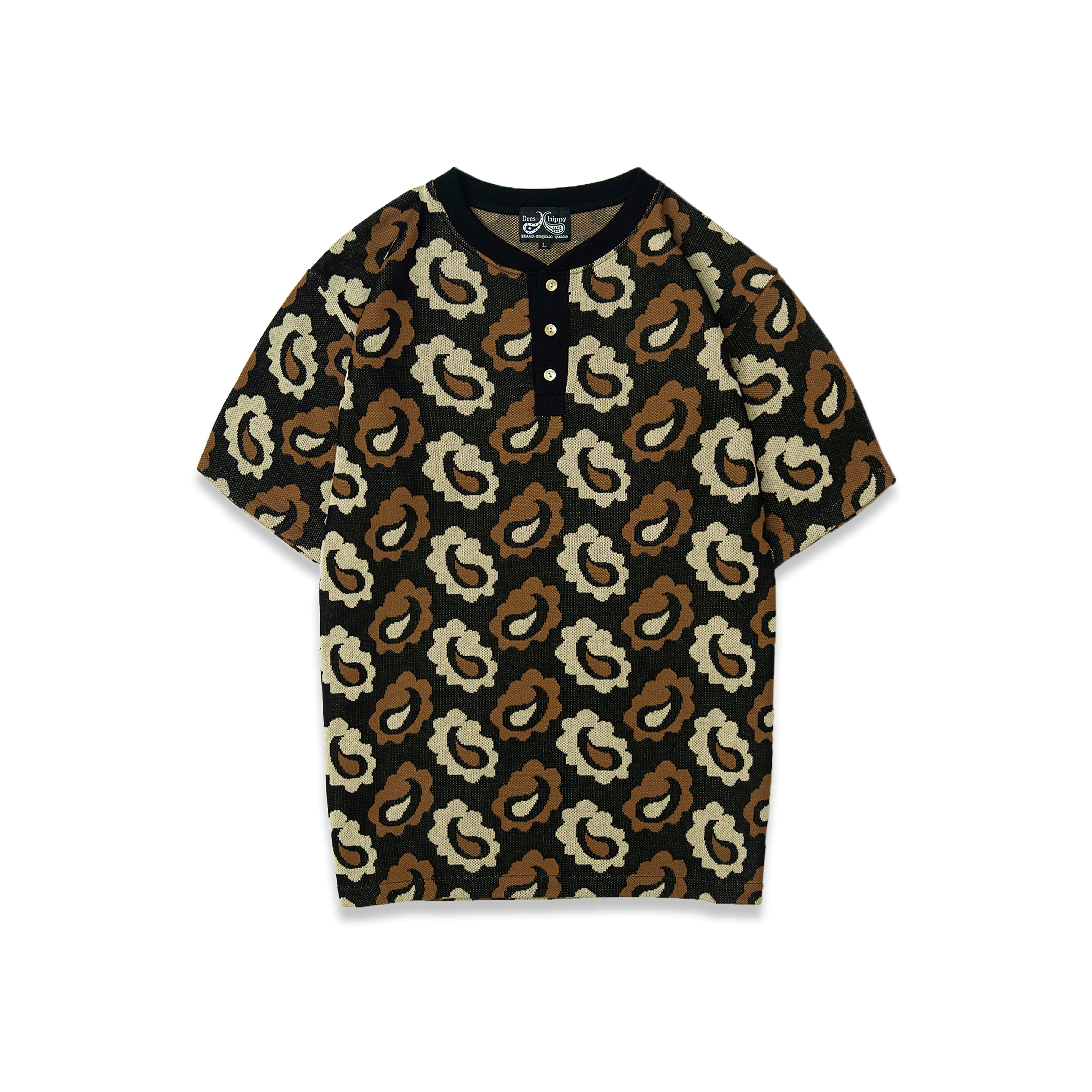 DRESS HIPPY/DH-PAISLEY HENRY TEE (MUSTARD)