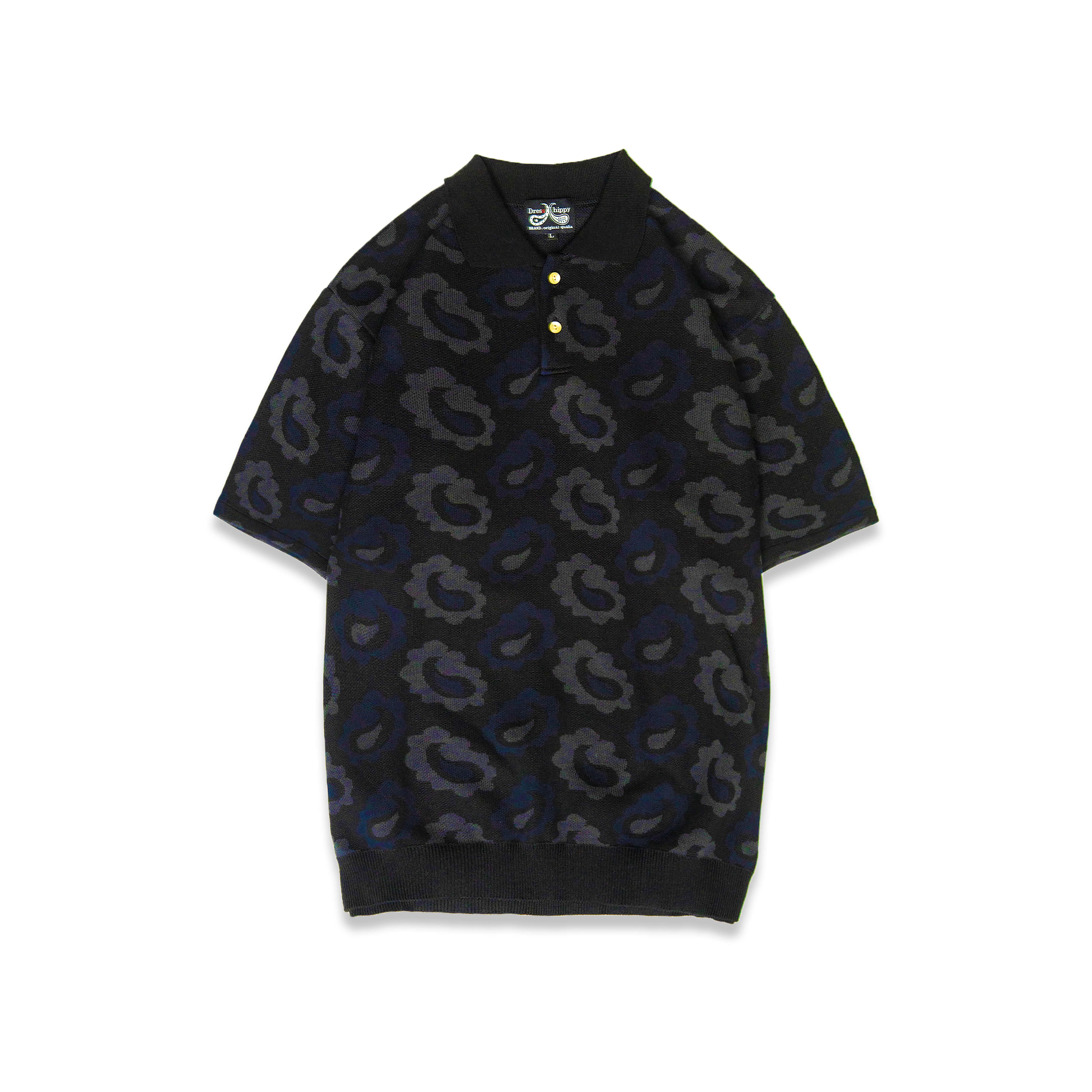 DRESS HIPPY/DH-PAISLEY POLO (BLACK)
