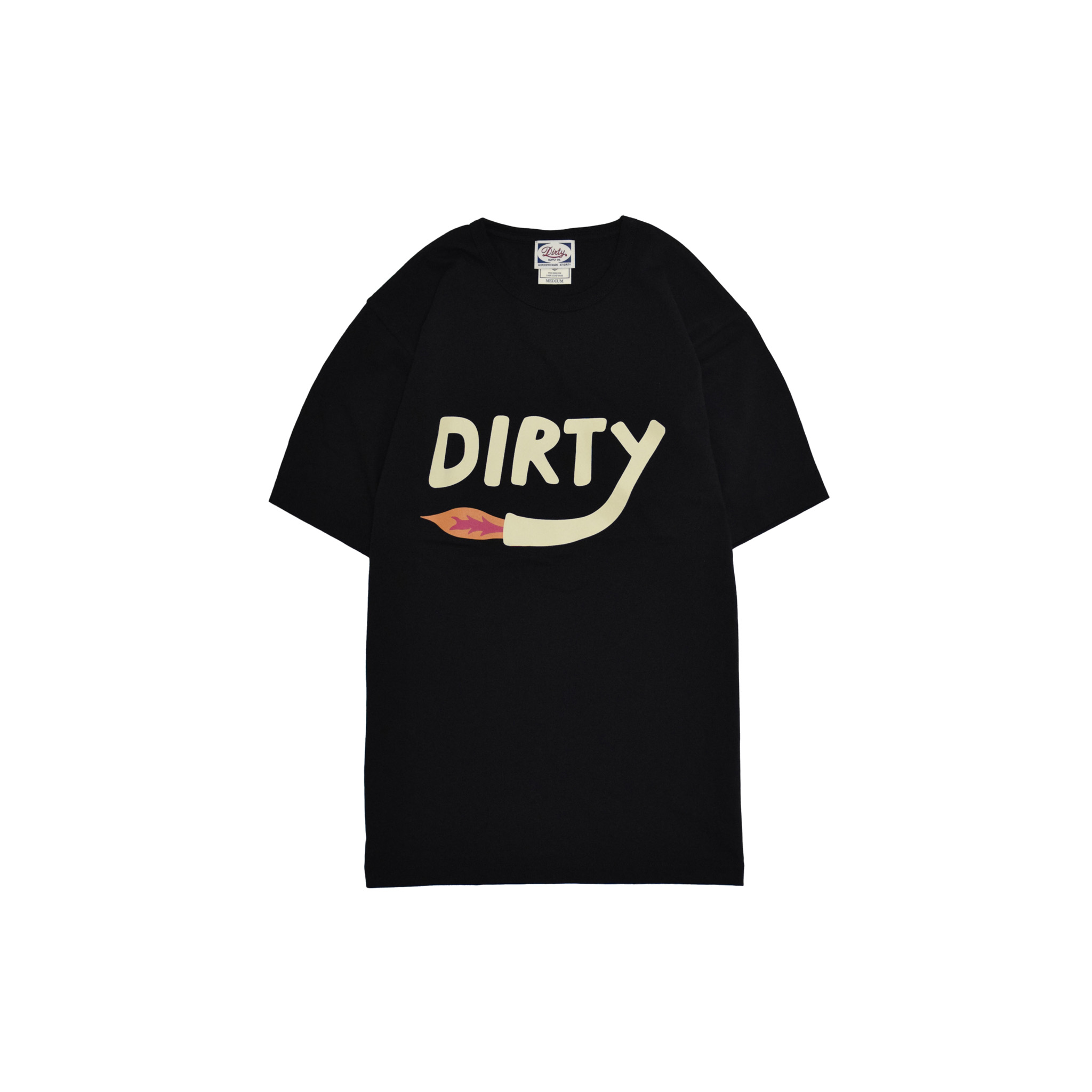 AT-DIRTY/DIRTY FIRE S/S TEE (BLACK)