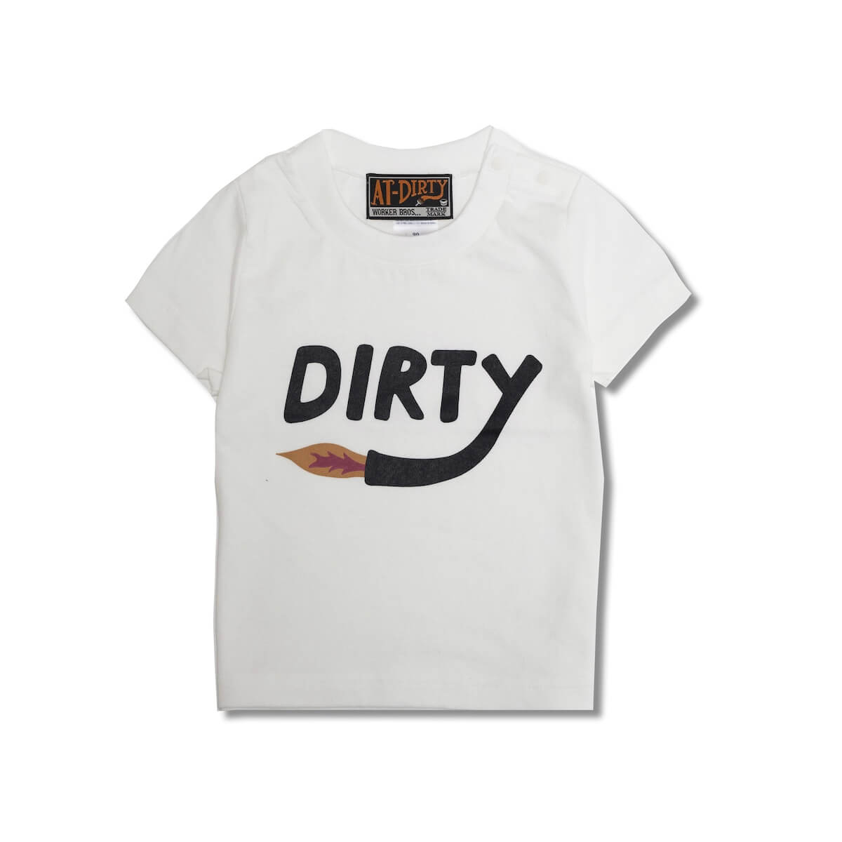 AT-DIRTY/DIRTY FIRE S/S KIDS TEE (NATURAL)