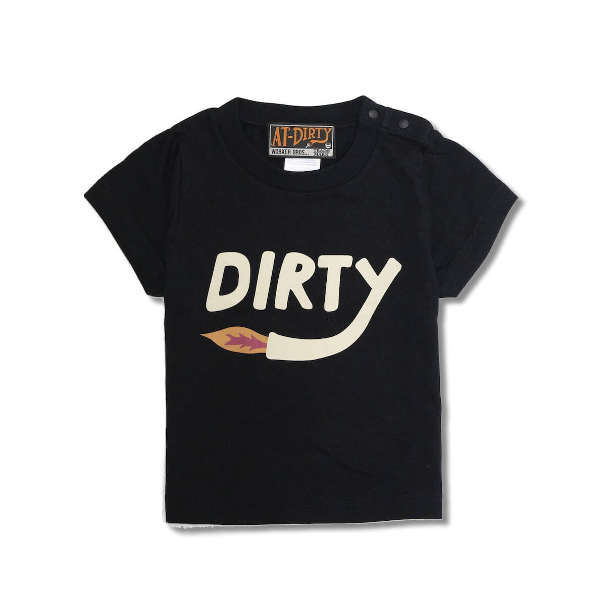AT-DIRTY/DIRTY FIRE S/S KIDS TEE (BLACK)