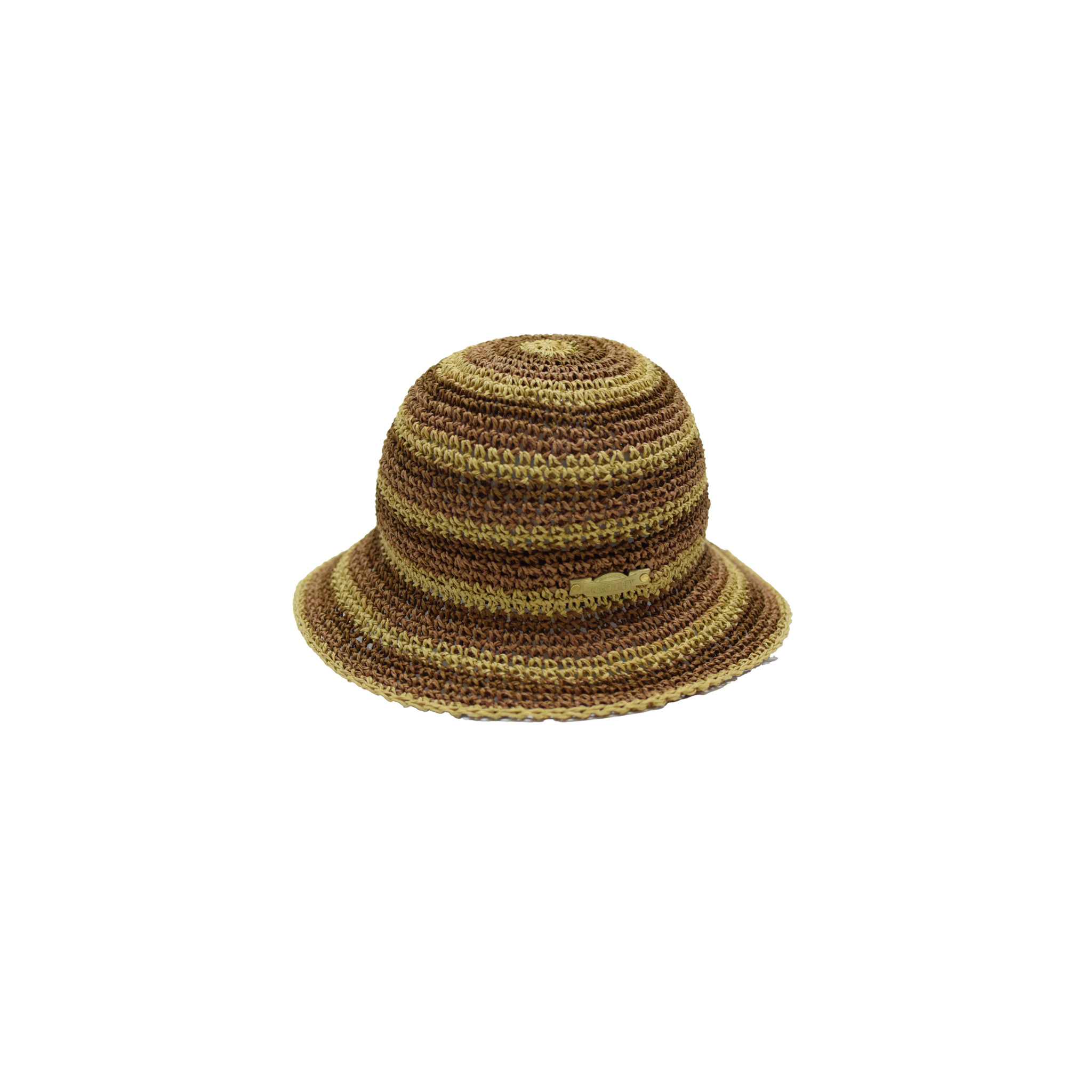 DRESS HIPPY/TRAD BORDER HAT (BROWN)