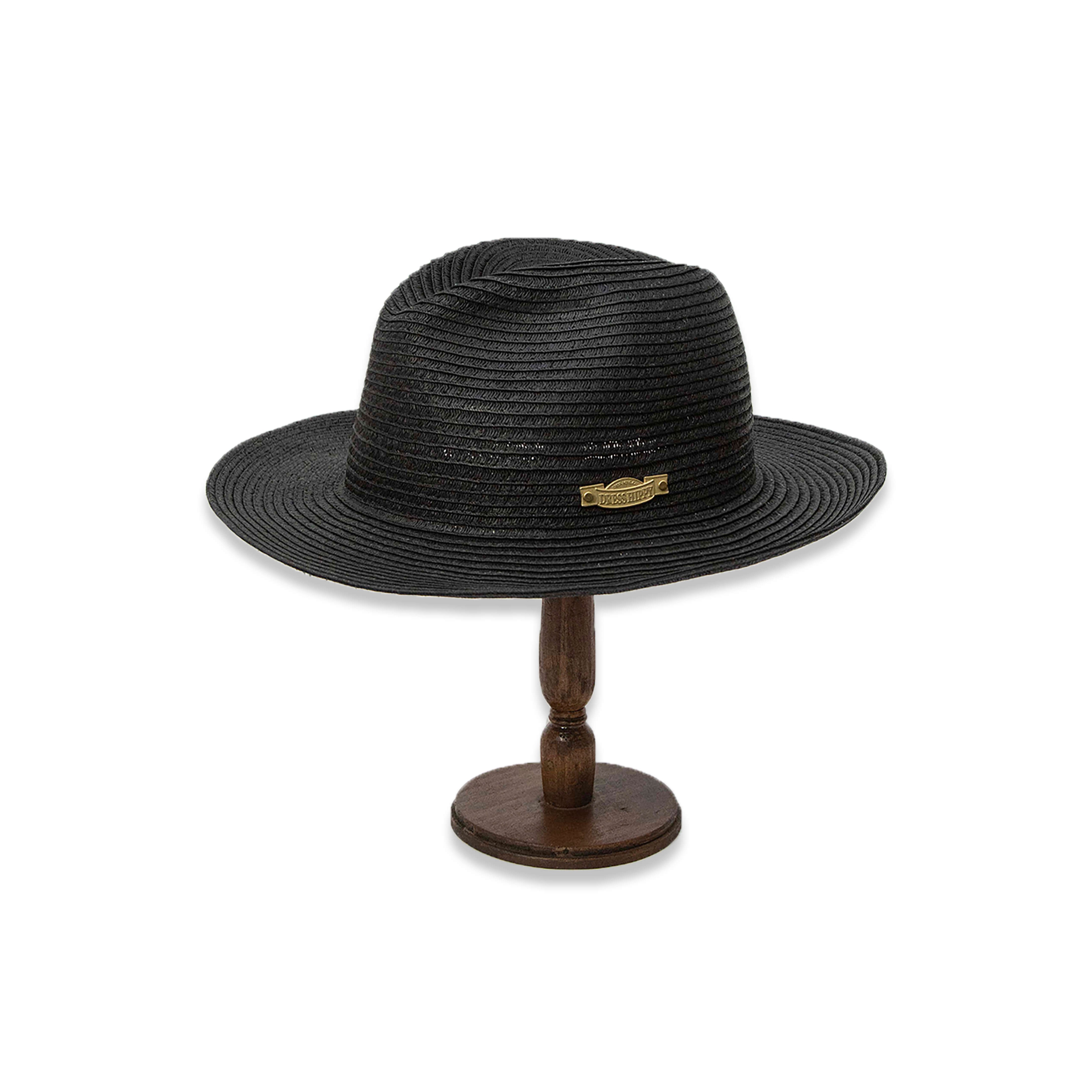 DRESS HIPPY/SUMMER FEDORA LONG (BLACK)