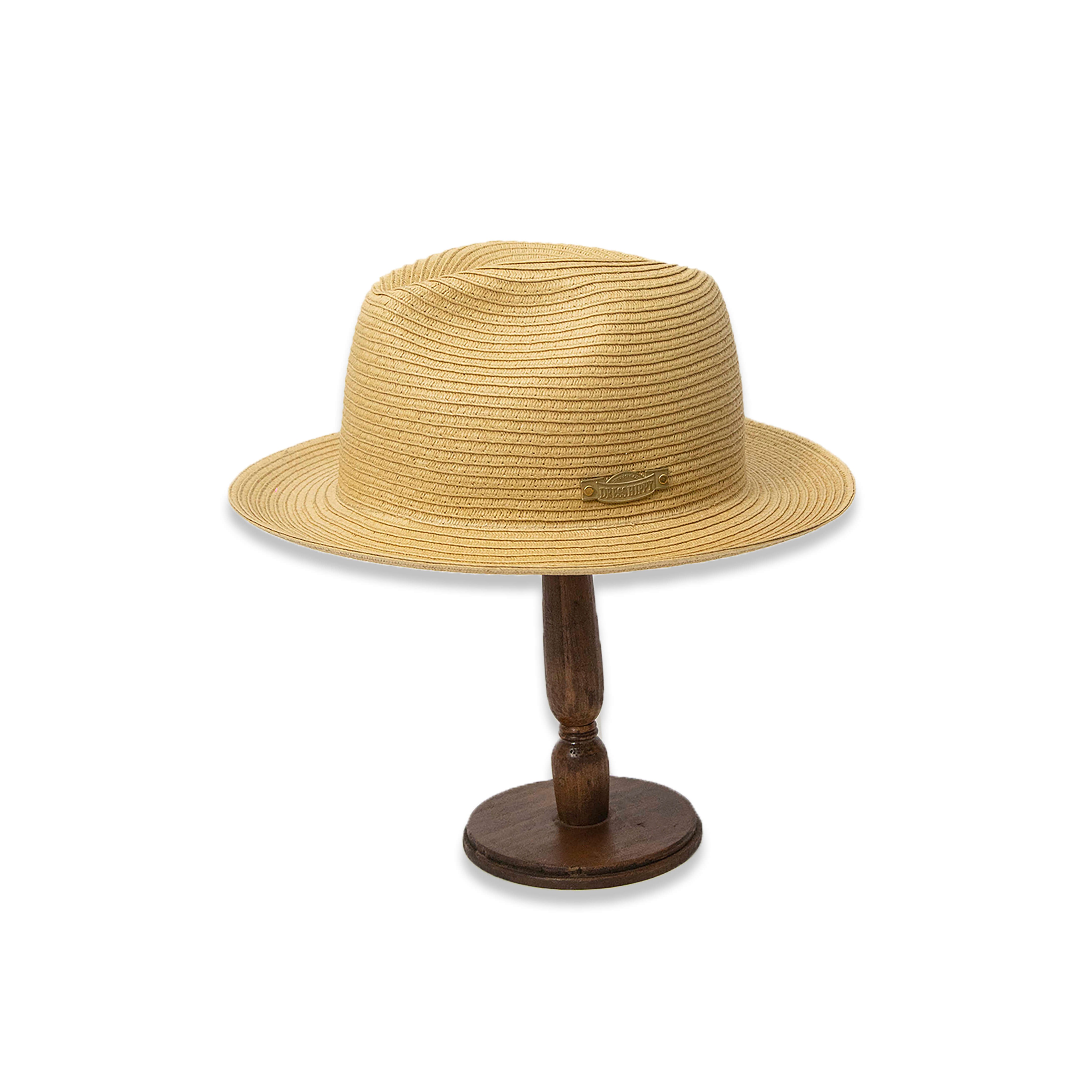 DRESS HIPPY/SUMMER FEDORA SHORT (BEIGE)