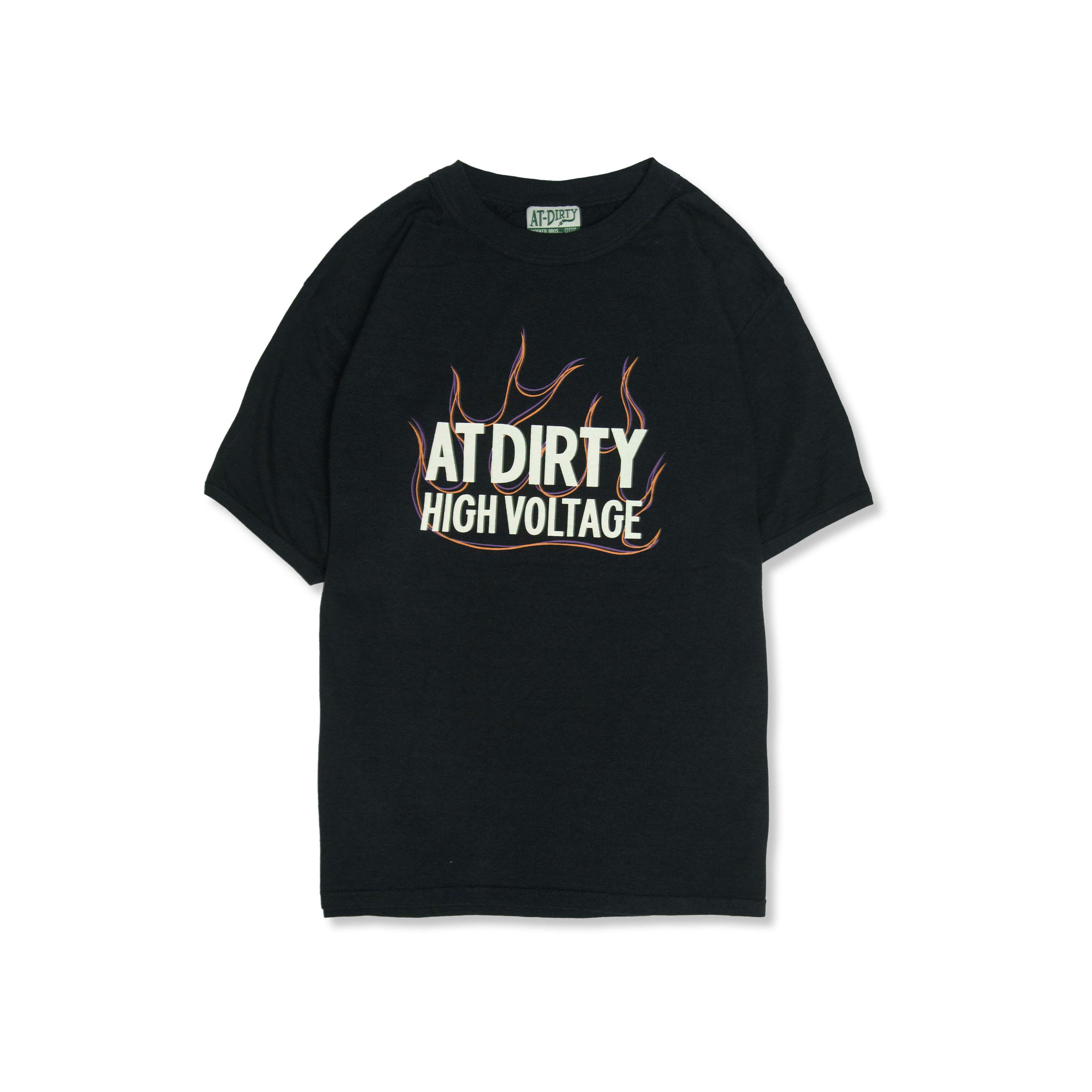 AT-DIRTY/HIGHVOLTAGE S/S TEE (BLACK)
