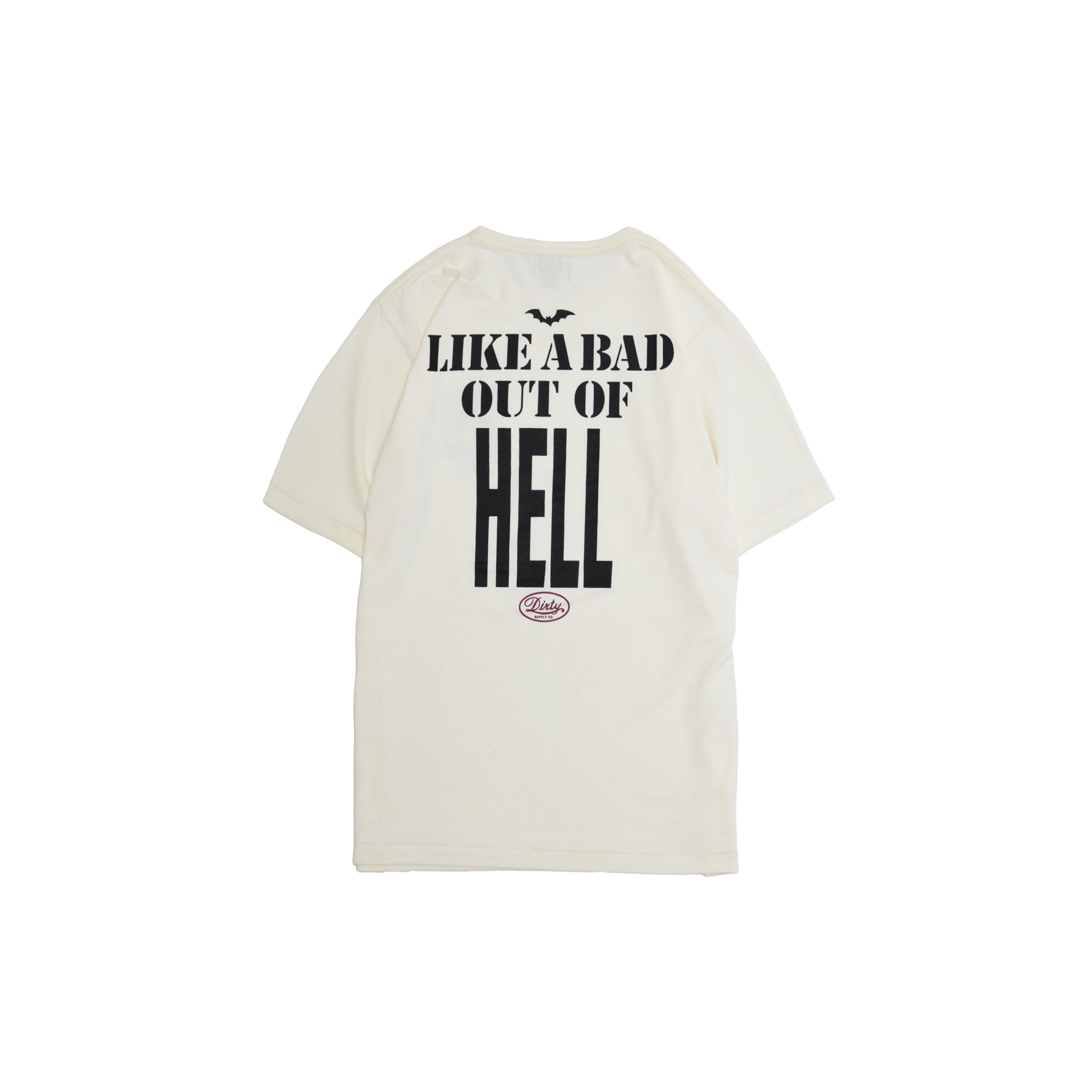 AT-DIRTY/HELL S/S TEE (NATURAL)