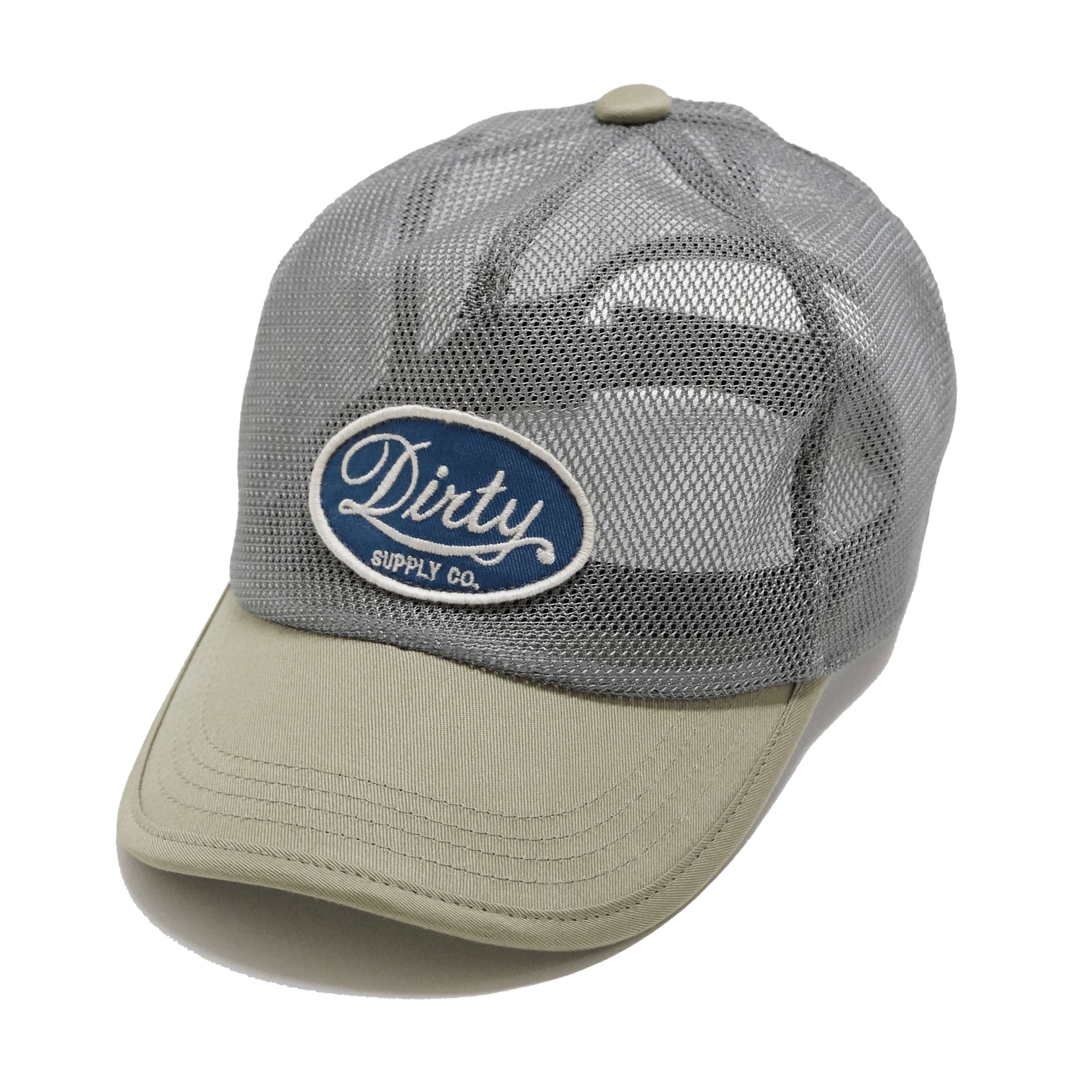 AT-DIRTY/ATD OVAL TRUCKERS CAP -ALL MESH- (GRAY)