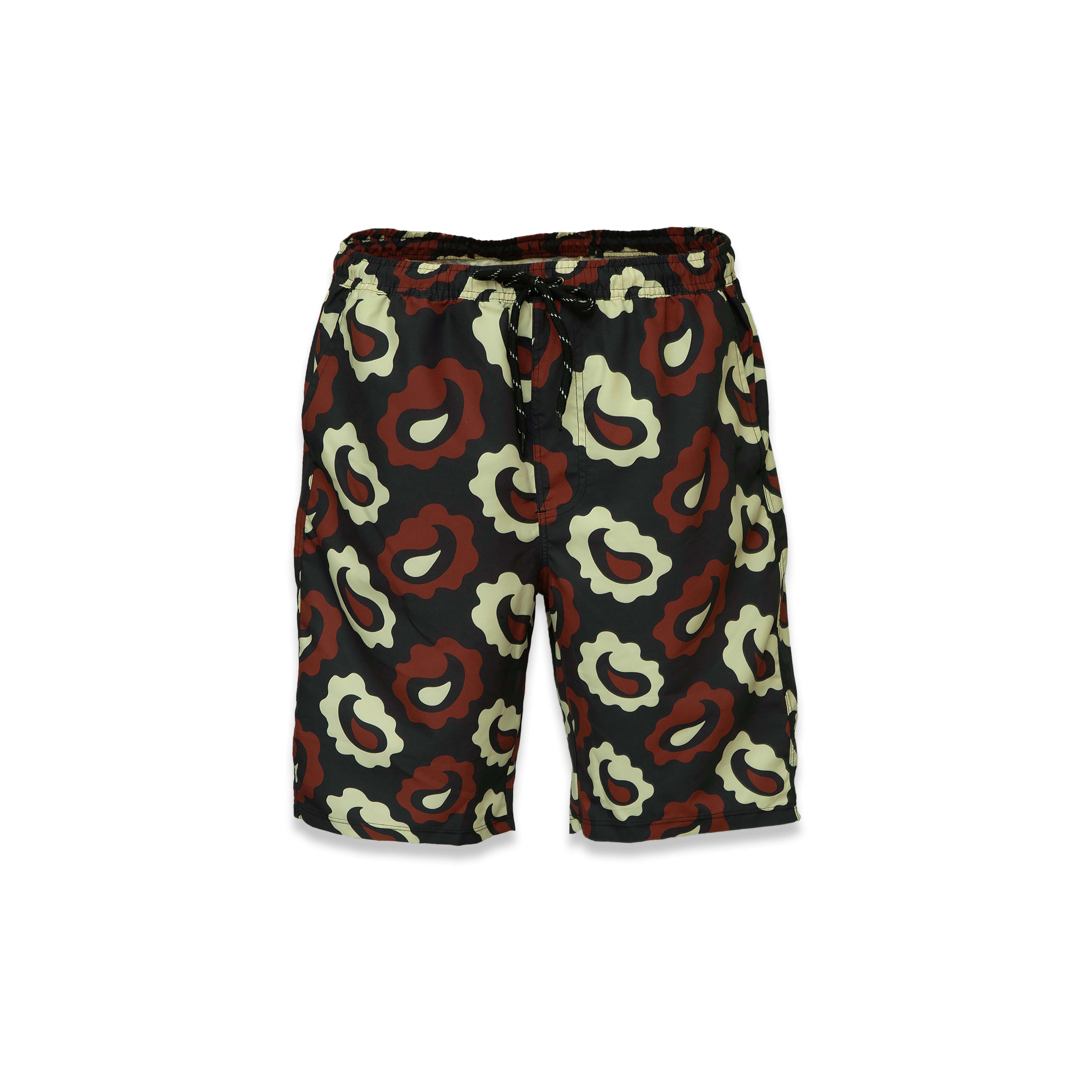 DRESS HIPPY/DH-PAISLEY BOARD SHORTS (RED)