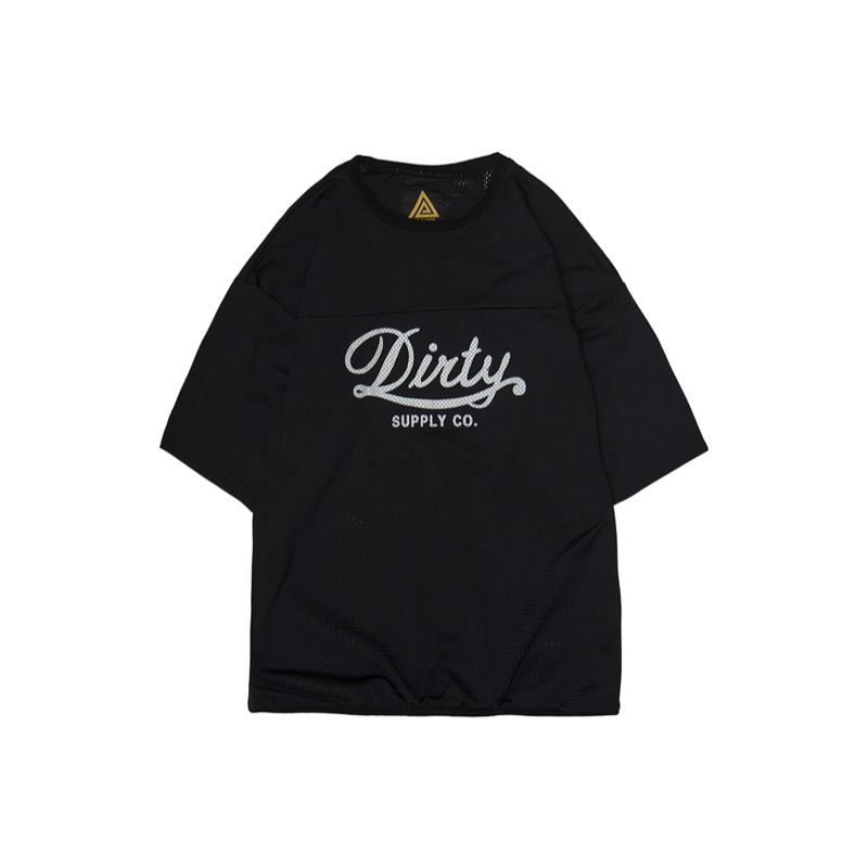 AT-DIRTY/DIRTY MESH TEE (BLACK)