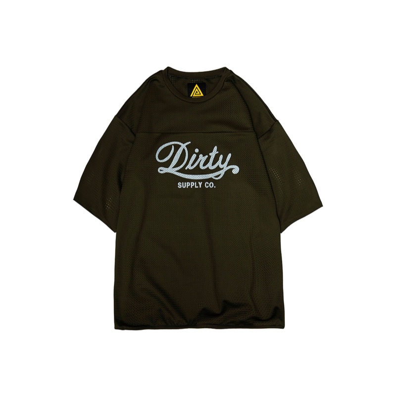 AT-DIRTY/DIRTY MESH TEE (OLIVE)