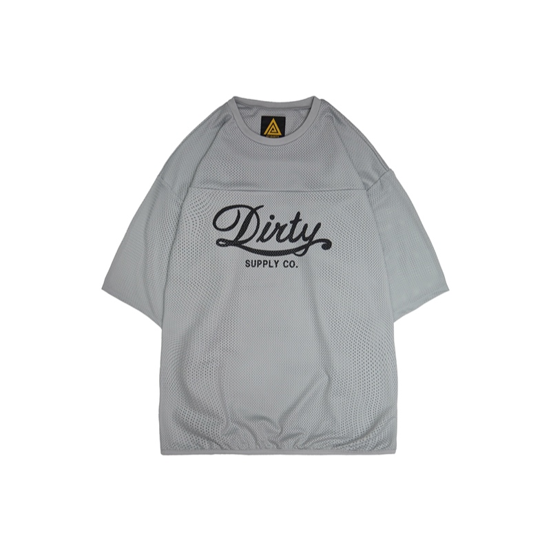 AT-DIRTY/DIRTY MESH TEE (GRAY)