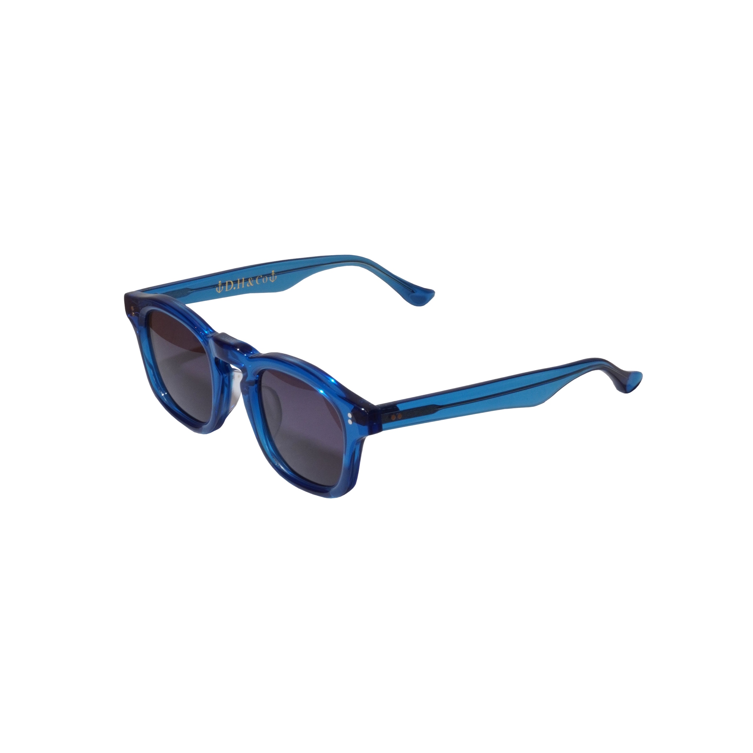 DRESS HIPPY/DH-BOSTON SUNGLASSES (NAVY CLEAR × D.GRAY)