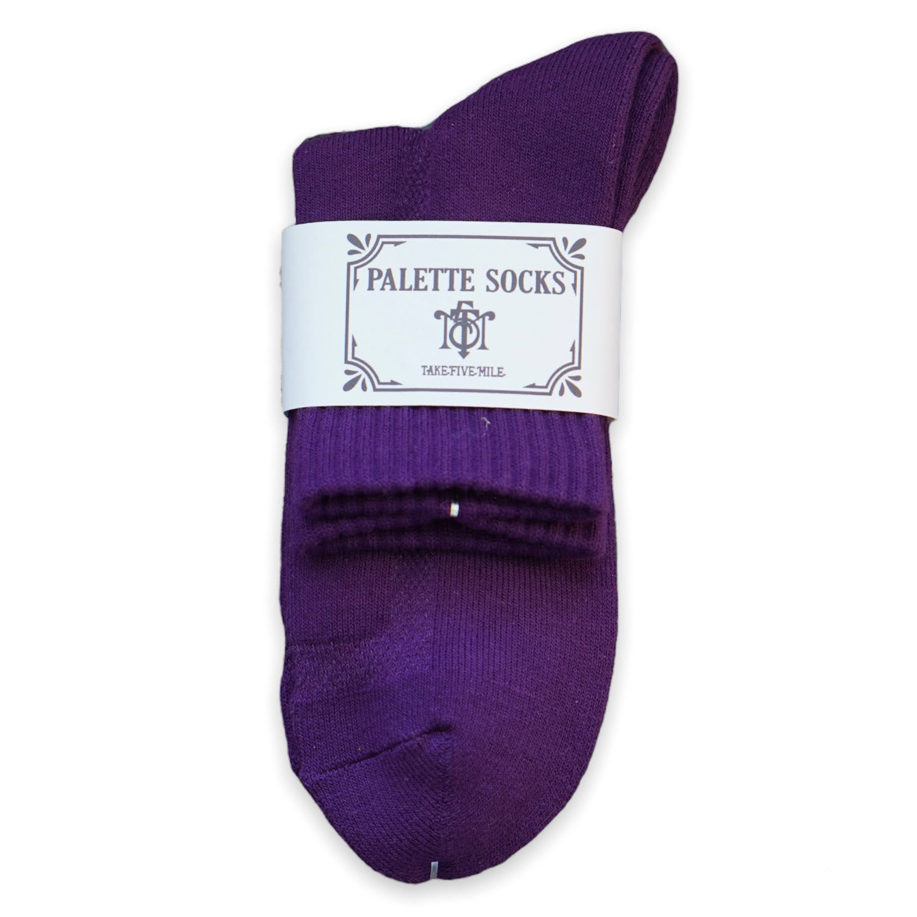 TAKE FIVE MILE/PALLET SOCKS SHORT (PURPLE)