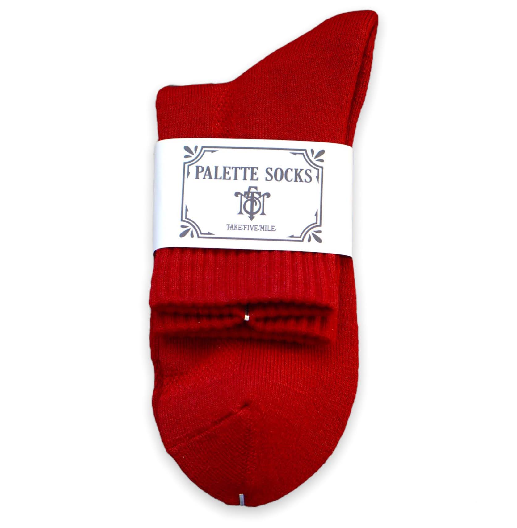 TAKE FIVE MILE/PALLET SOCKS SHORT (RED)