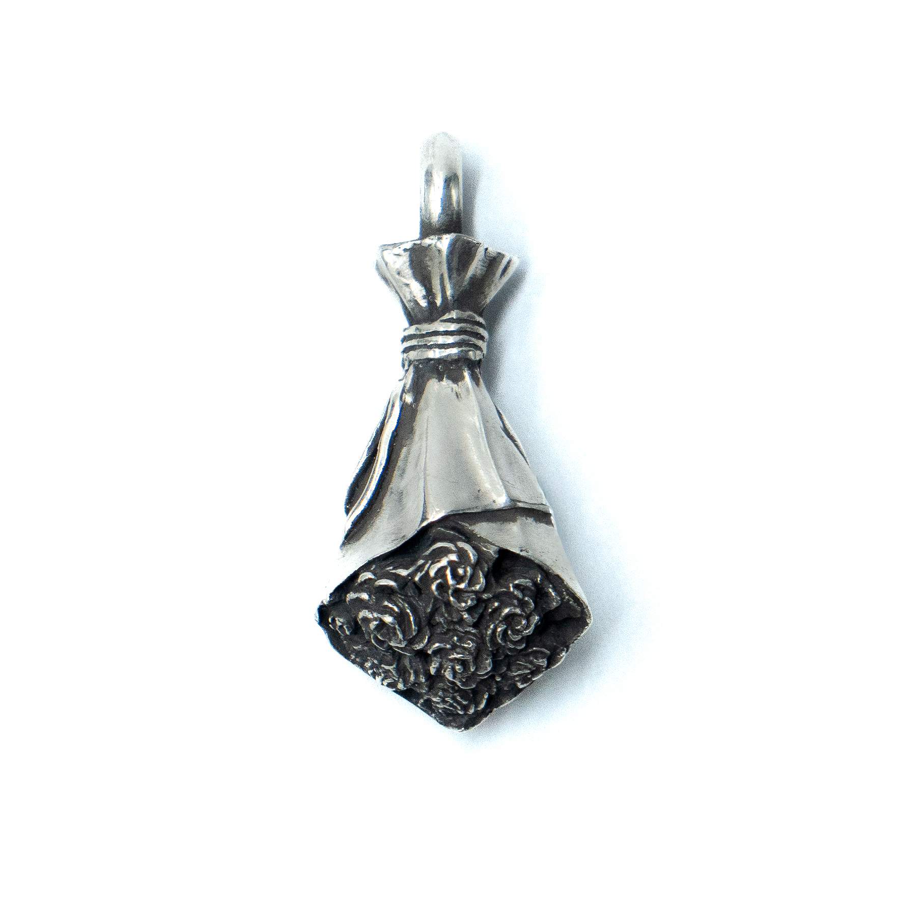 DRESS HIPPY/BOUQUET SILVER TOP