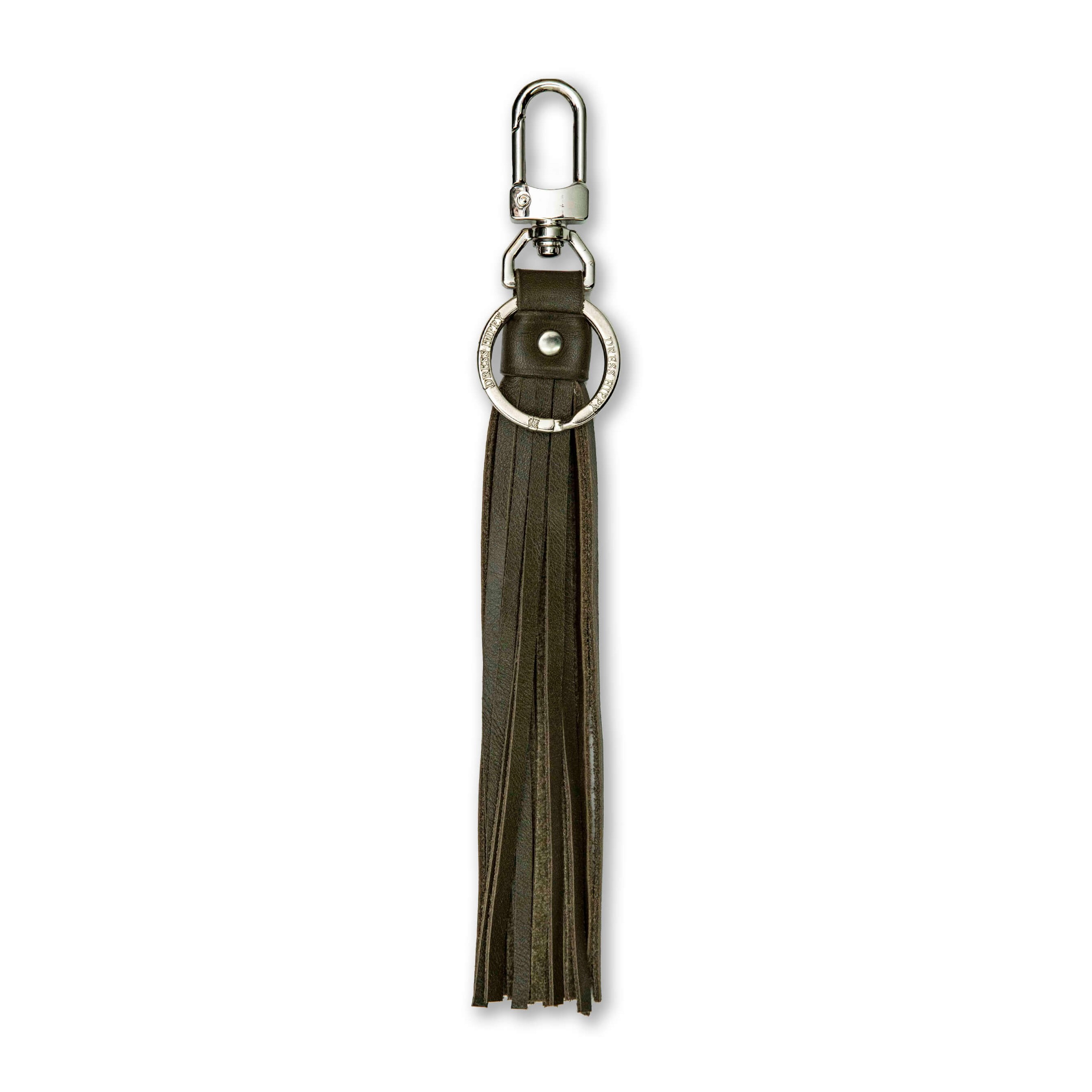 DRESS HIPPY/DH-FRINGE KEYHOLDER (OLIVE)