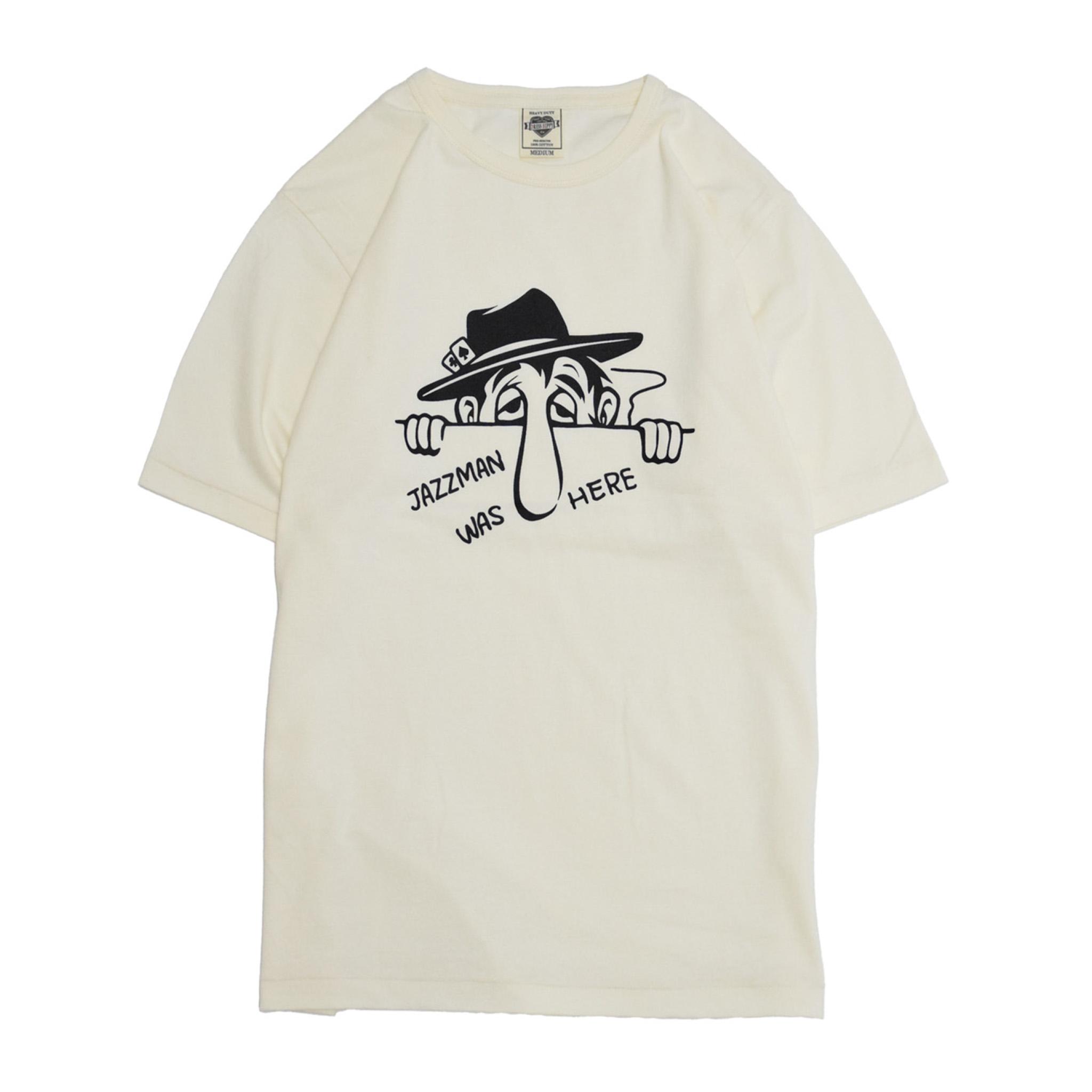 DRESS HIPPY/JAZZ MAN WAS HERE S/S TEE (NATURAL)