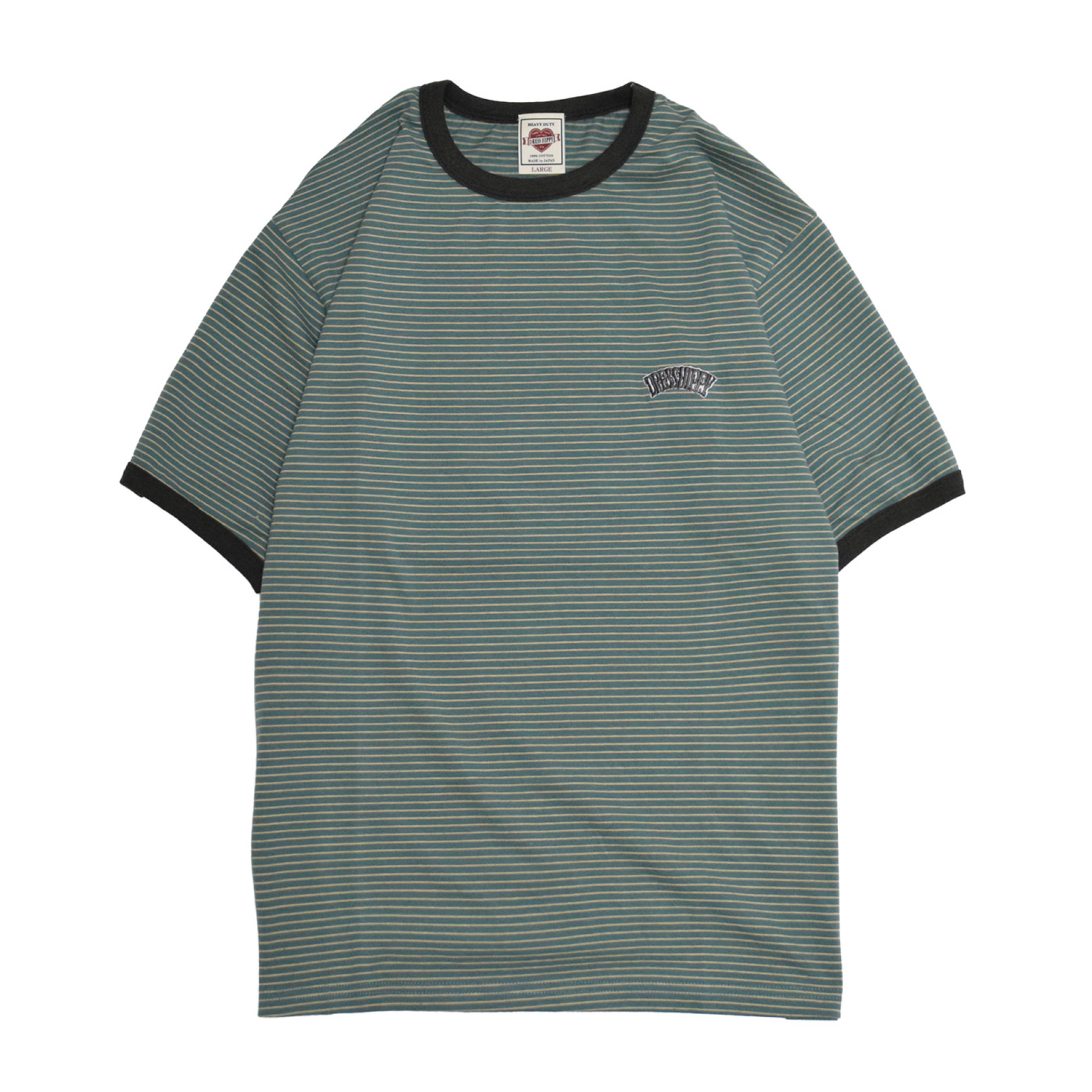 DRESS HIPPY/HUNTINGTON RINGER S/S TEE (GREEN)