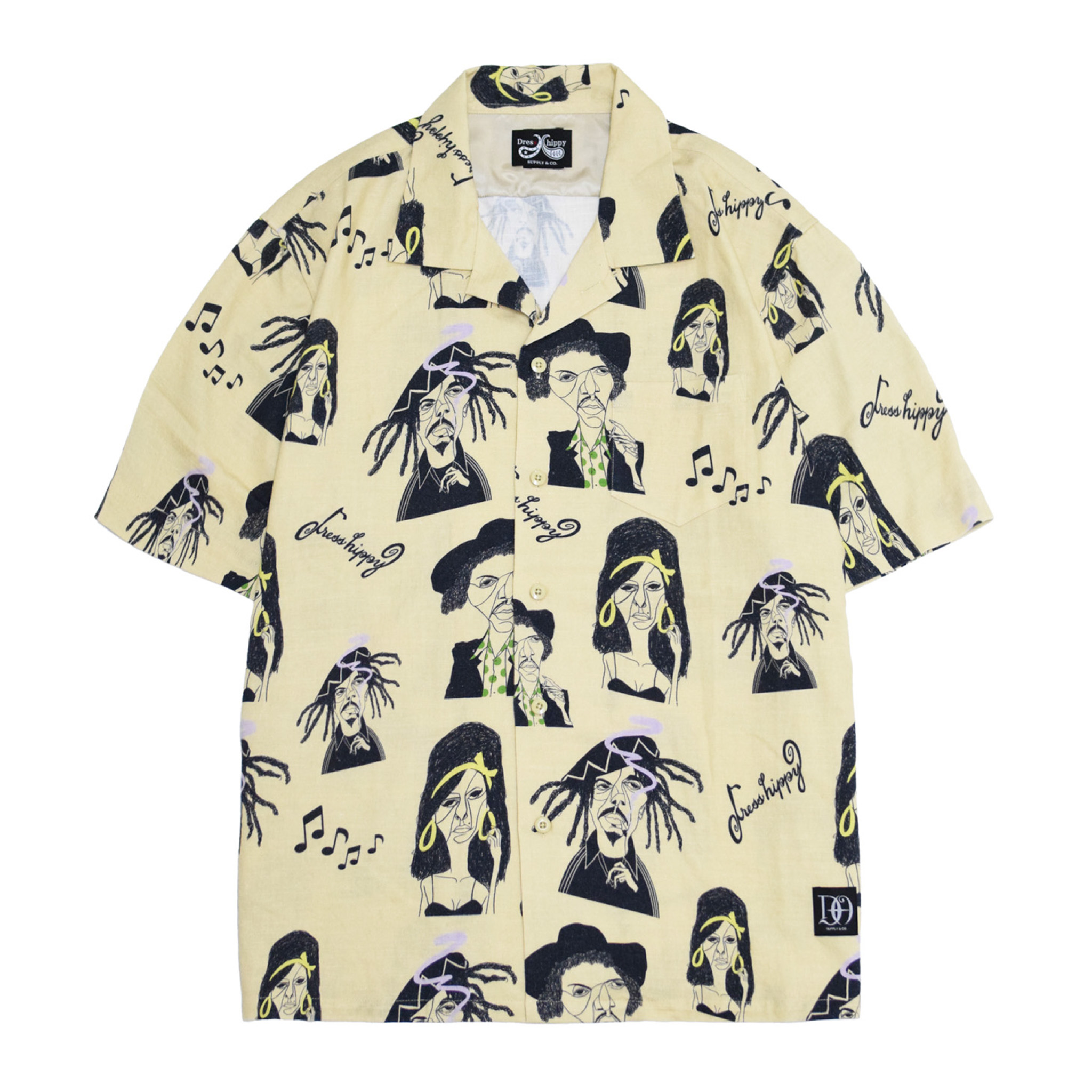 DRESS HIPPY/FESTIVAL S/S SHIRT (NATURAL)