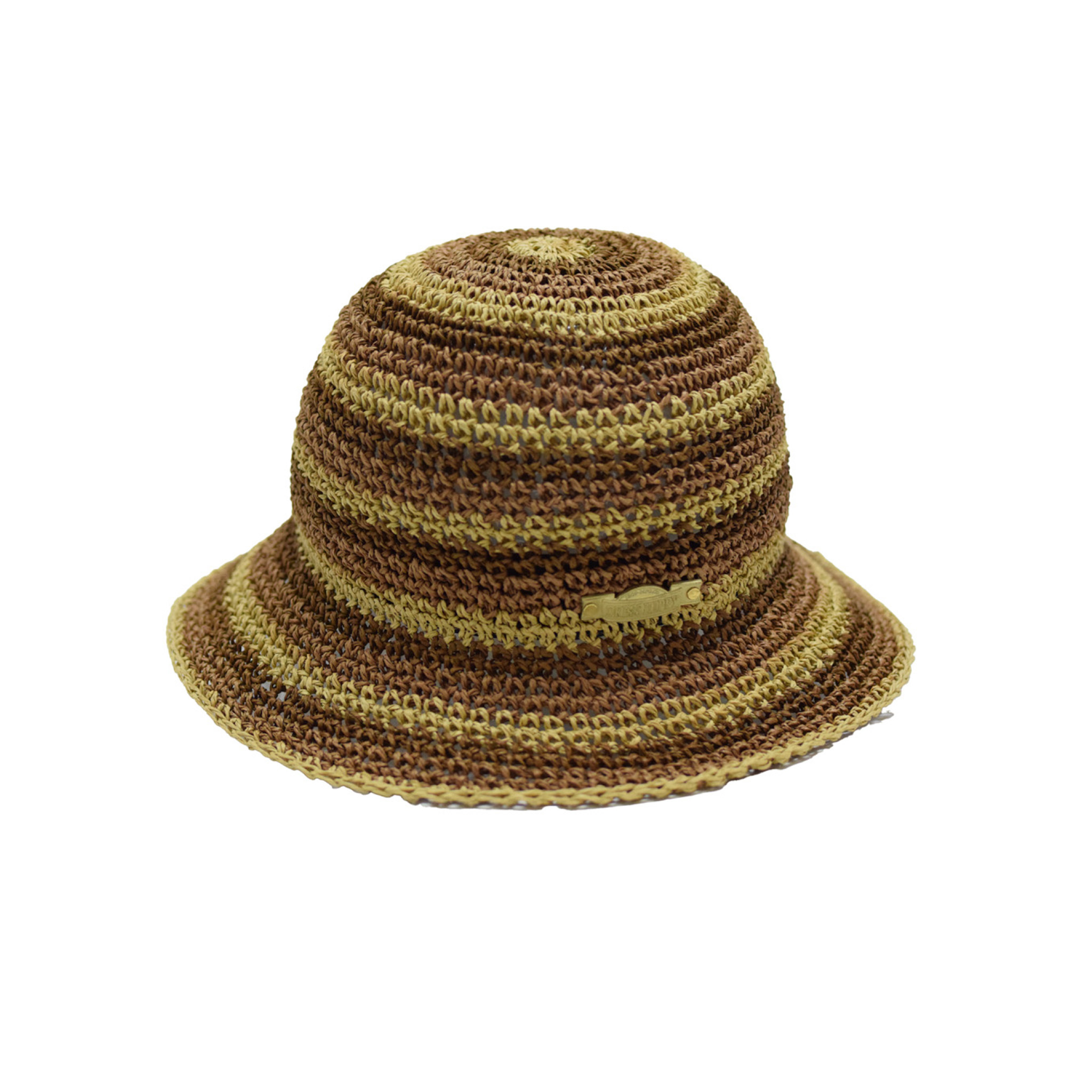 DRESS HIPPY/TRAD BORDER HAT (BROWN)