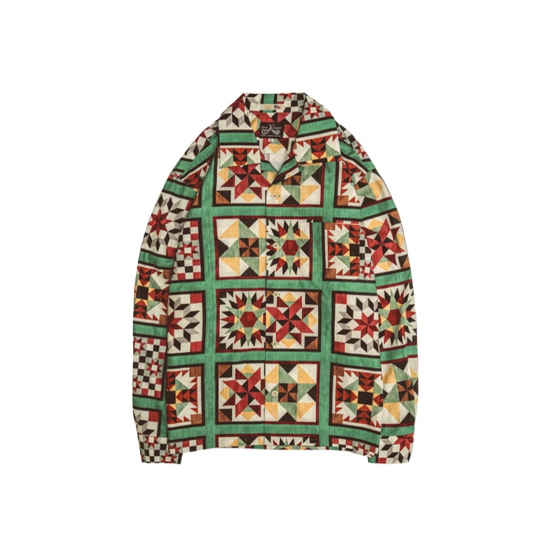 DRESS HIPPY/"OLD KILIM"USA L/S SHIRT (NATURAL)