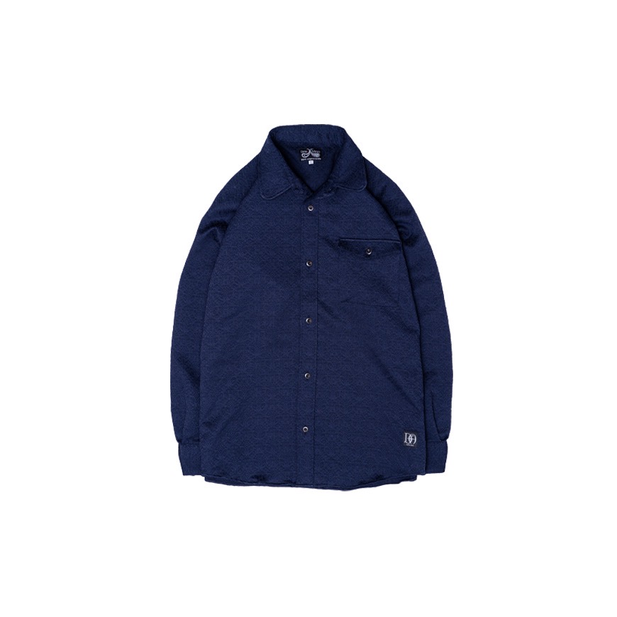 DRESS HIPPY/OLD JACQUARD L/S SHIRT (NAVY)